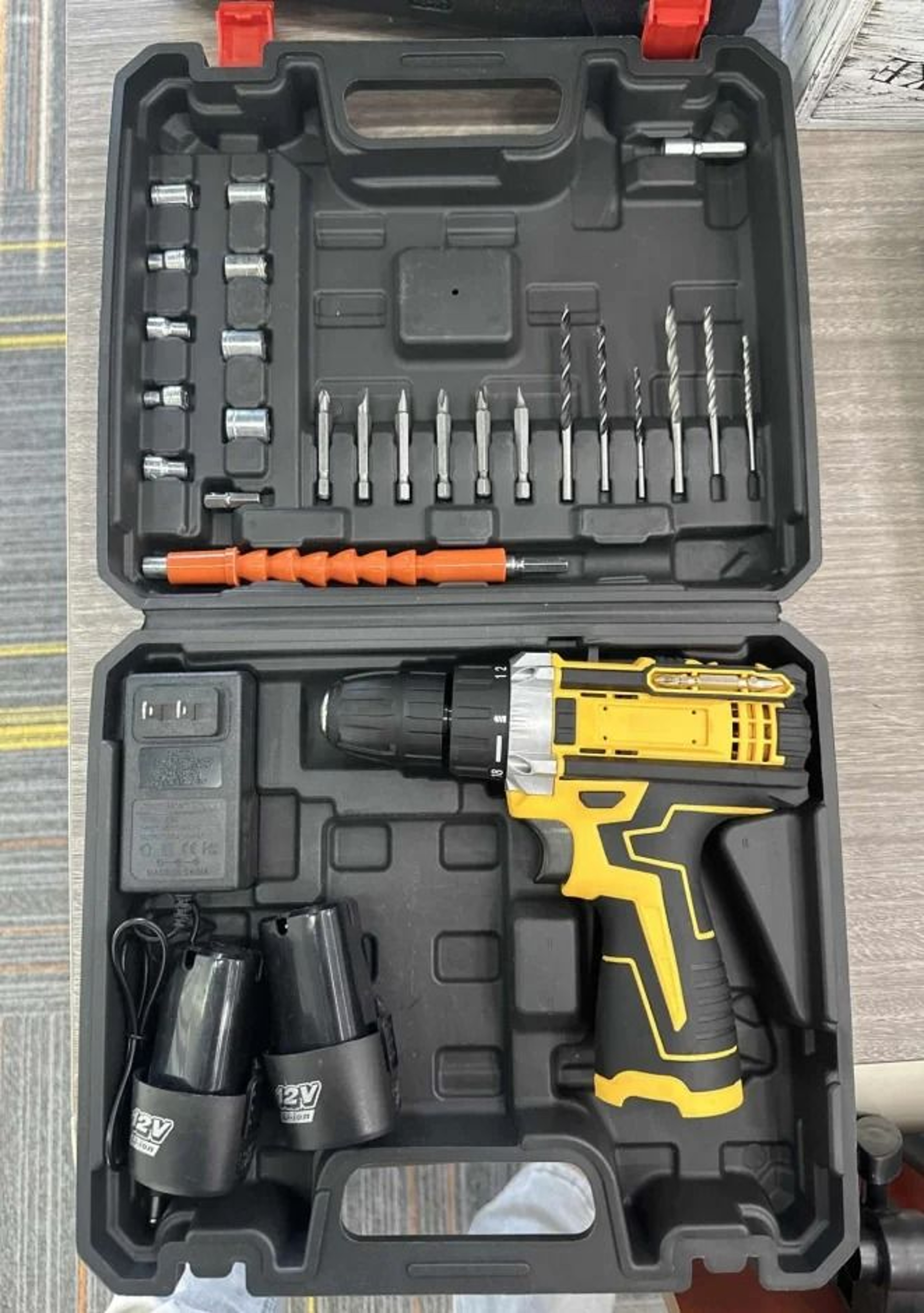 20V HighTorque Electric Power Drill Kit  Complete Home Repair  Maintenance Set With Drill Bits  Dai 6