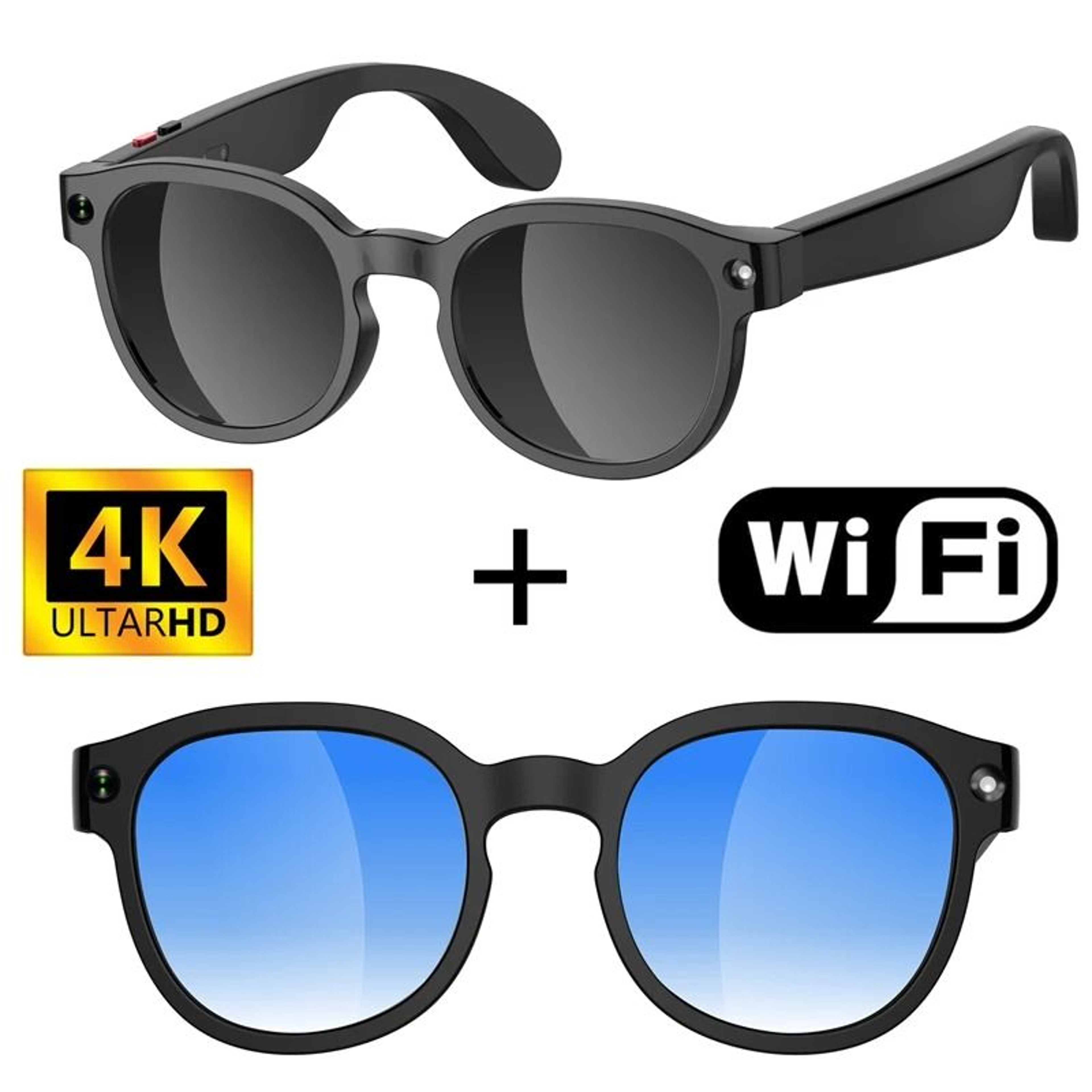 800W HD AI Smart Bluetooth Glasses  HD 4K Video Shooting  Voice Translation  Pro AI Smart Camera Ey 8