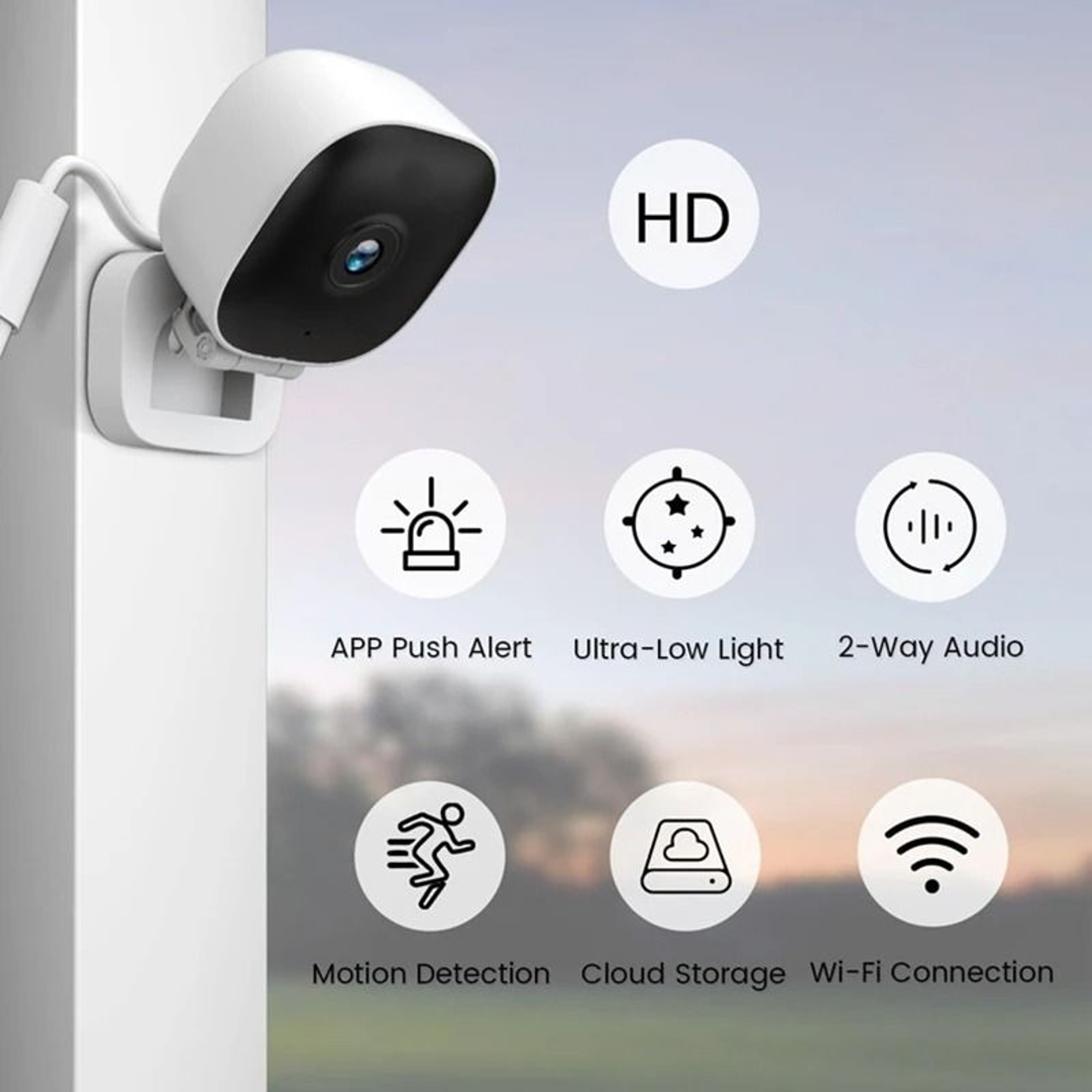 HD 4K Mini Security Camera  Full Color Night Vision  WiFi Remote Monitoring  IP65 Waterproof AI Sur 4
