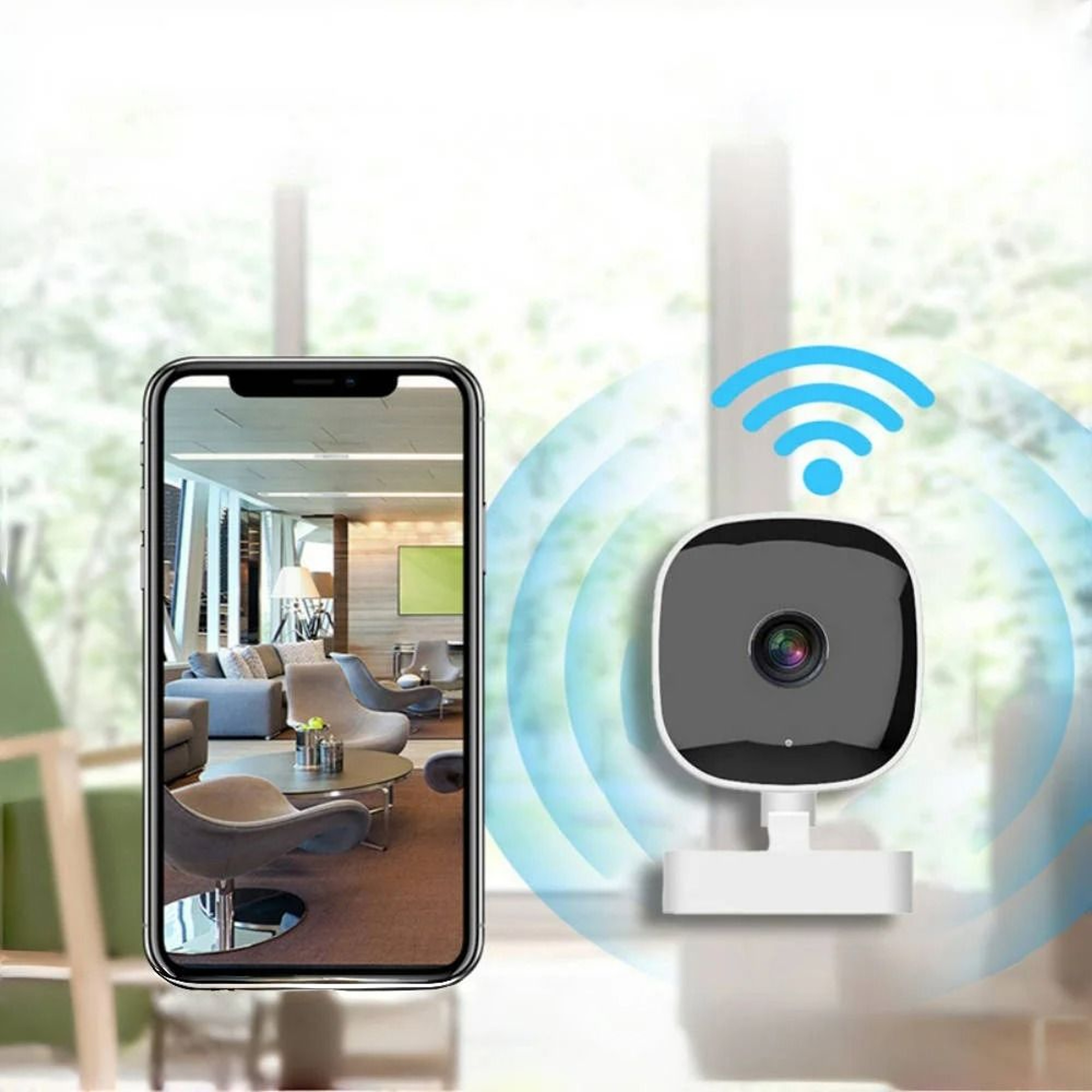 HD 4K Mini Security Camera  Full Color Night Vision  WiFi Remote Monitoring  IP65 Waterproof AI Sur 6