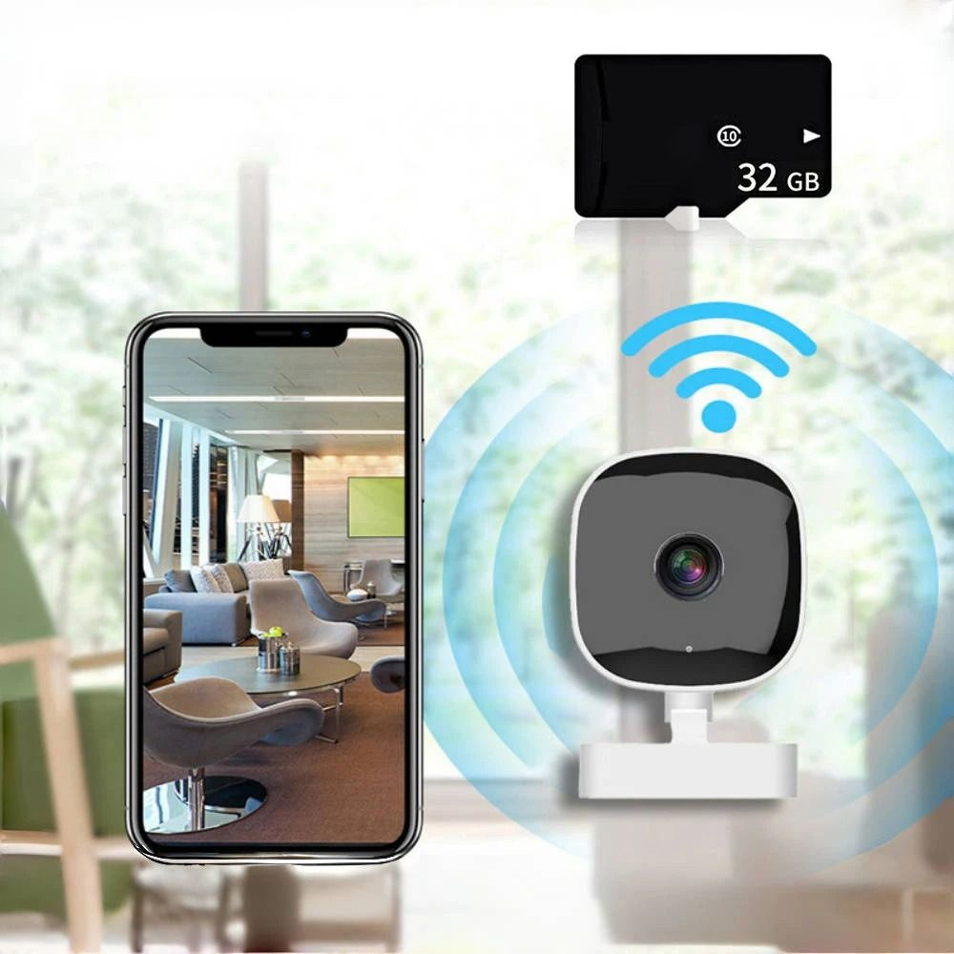 HD 4K Mini Security Camera  Full Color Night Vision  WiFi Remote Monitoring  IP65 Waterproof AI Sur 7