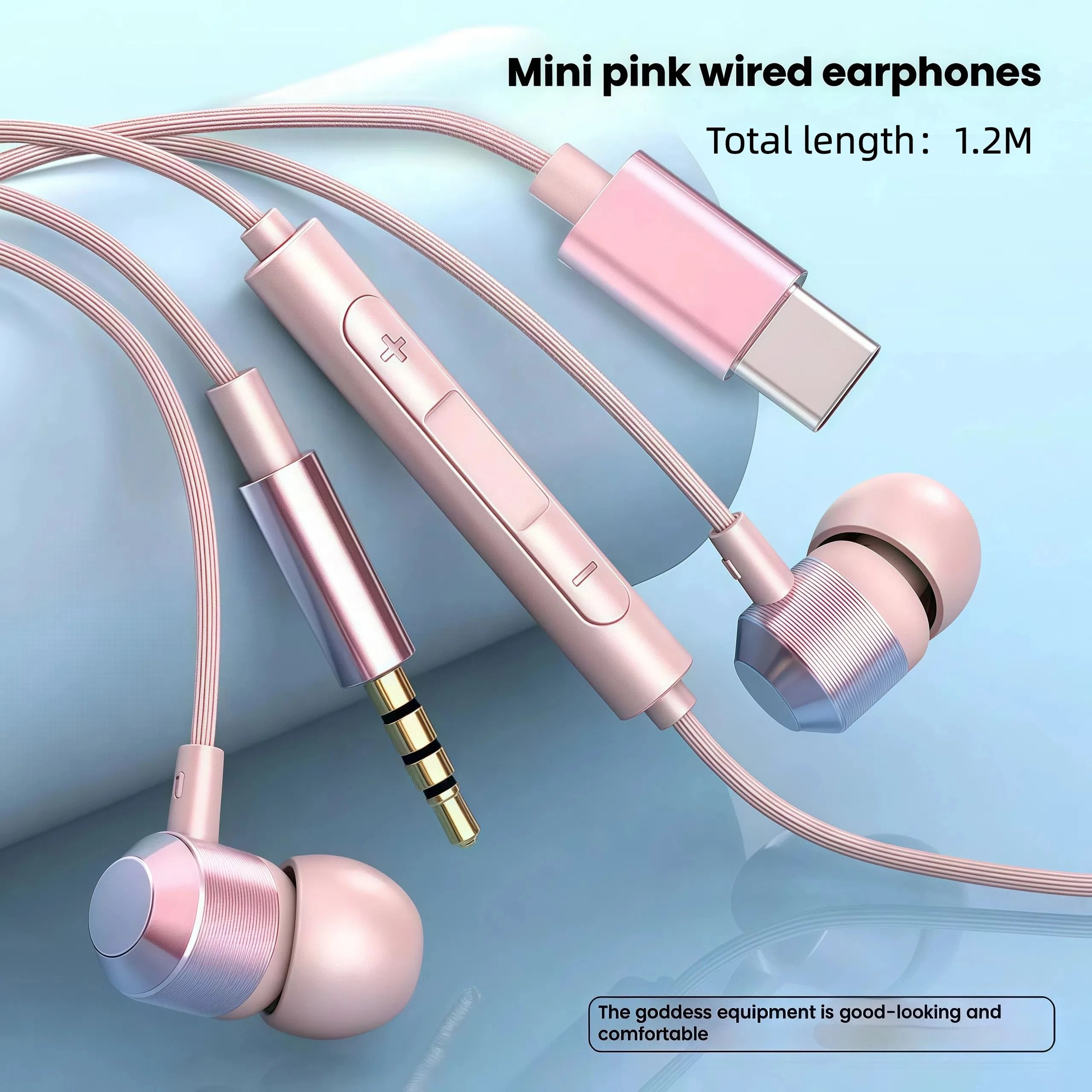 HiFi TypeC Digital Audio Earbuds  Reinforced Cable  Universal DAC Chip  ProGrade Wired Headphones 0