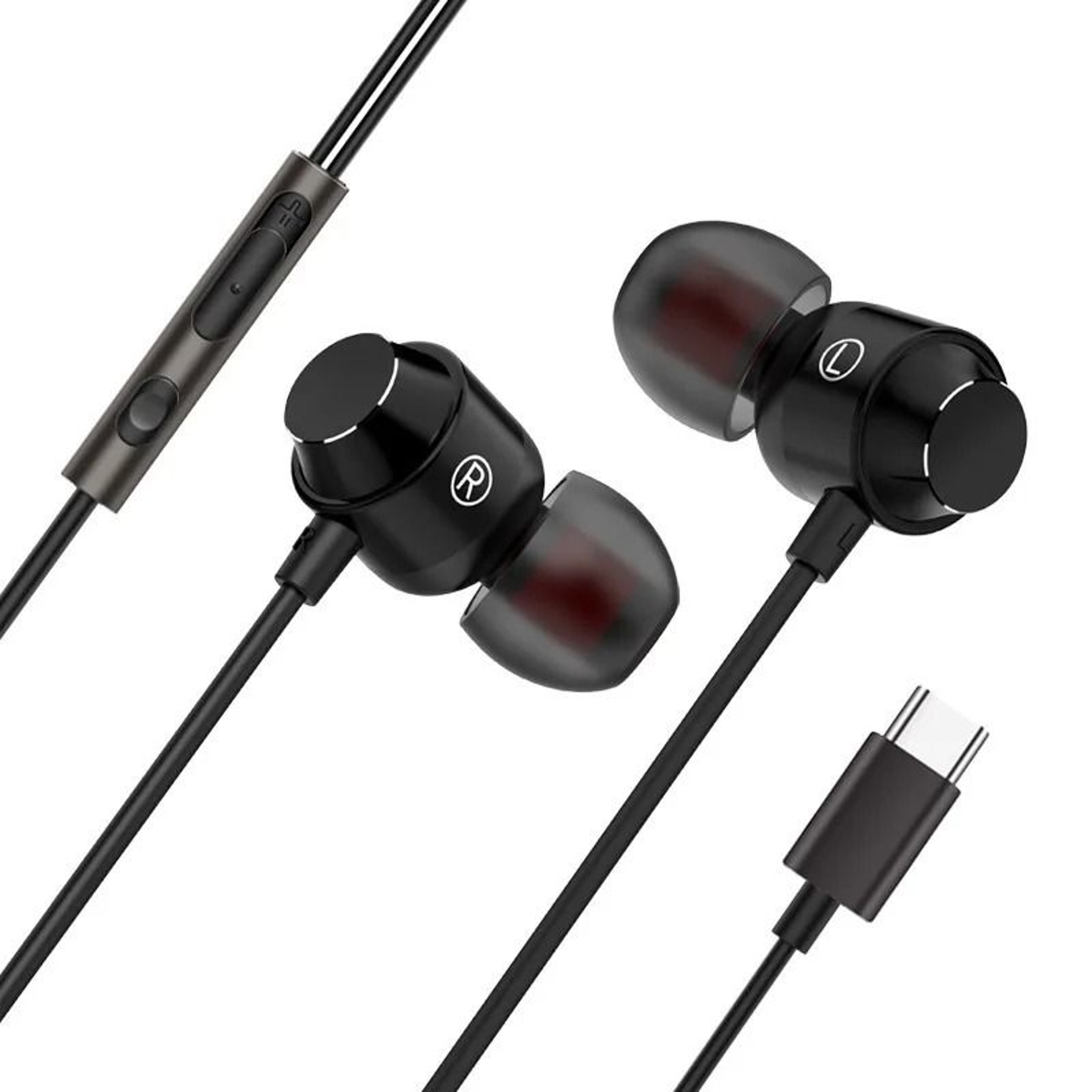Universal TypeC Digital Audio Earbuds  HiFi Wired Headset With Integrated DAC Chip  Pro Audio For M 7
