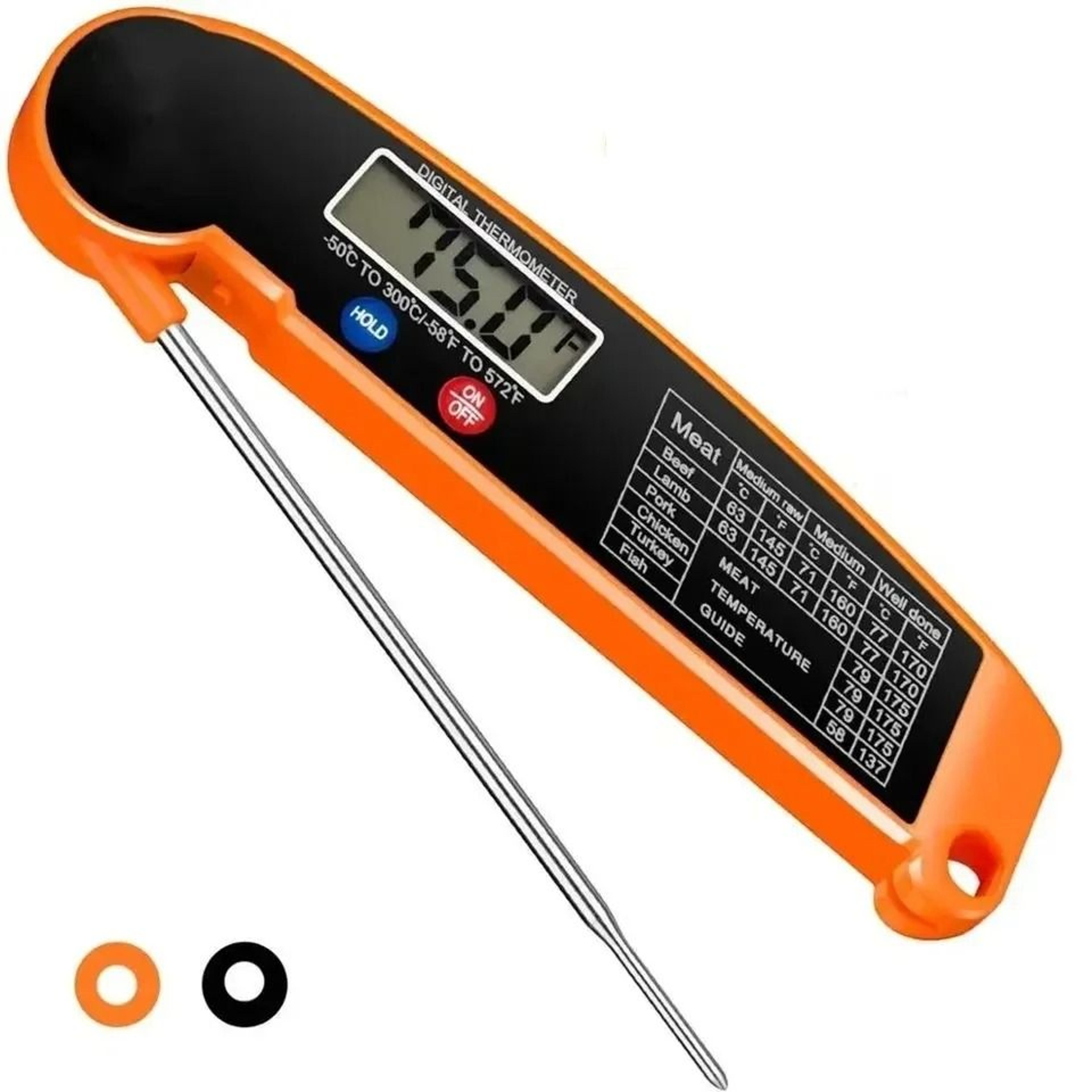 Instant Read Meat Thermometer  2Second Accuracy  Waterproof  Precision Tool For BBQ  Kitchen 0