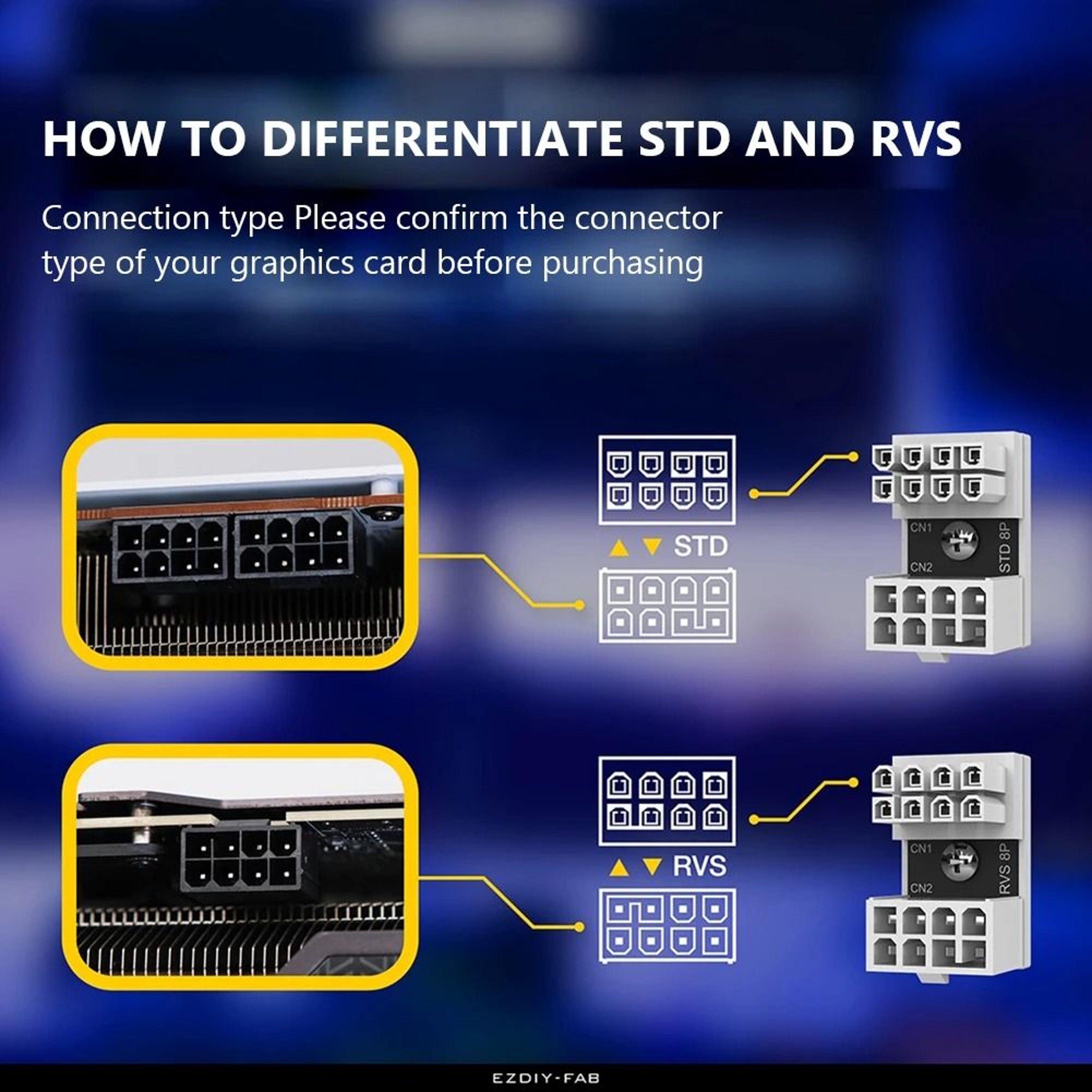 ATX GPU 180Degree Power Adapter  Angled Steering Connector For Desktop Video Cards  Cable Managemen 3