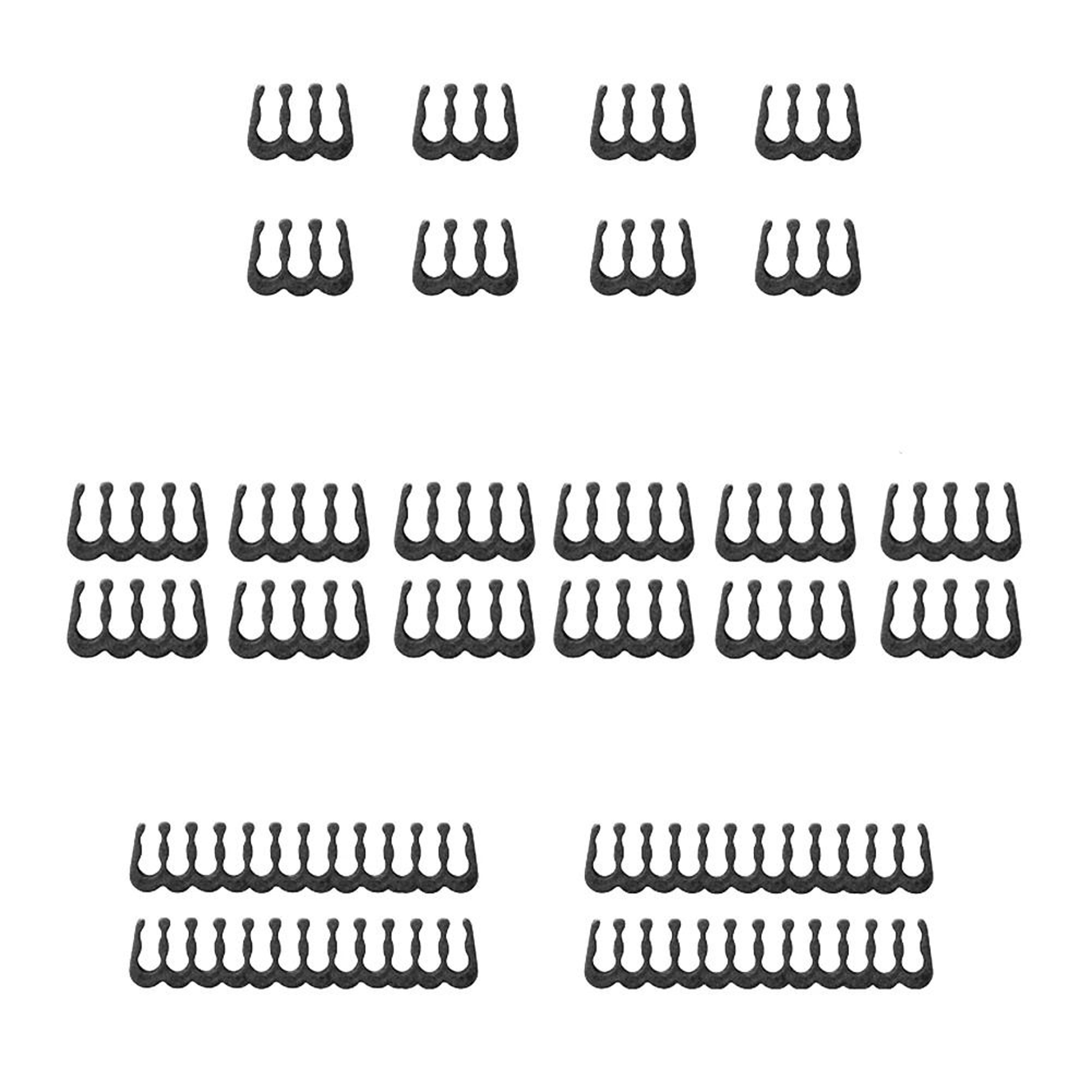 24Piece PC Cable Comb Set  Premium Wire Management Clamps  Motherboard  GPU Power Cable Organizer 4