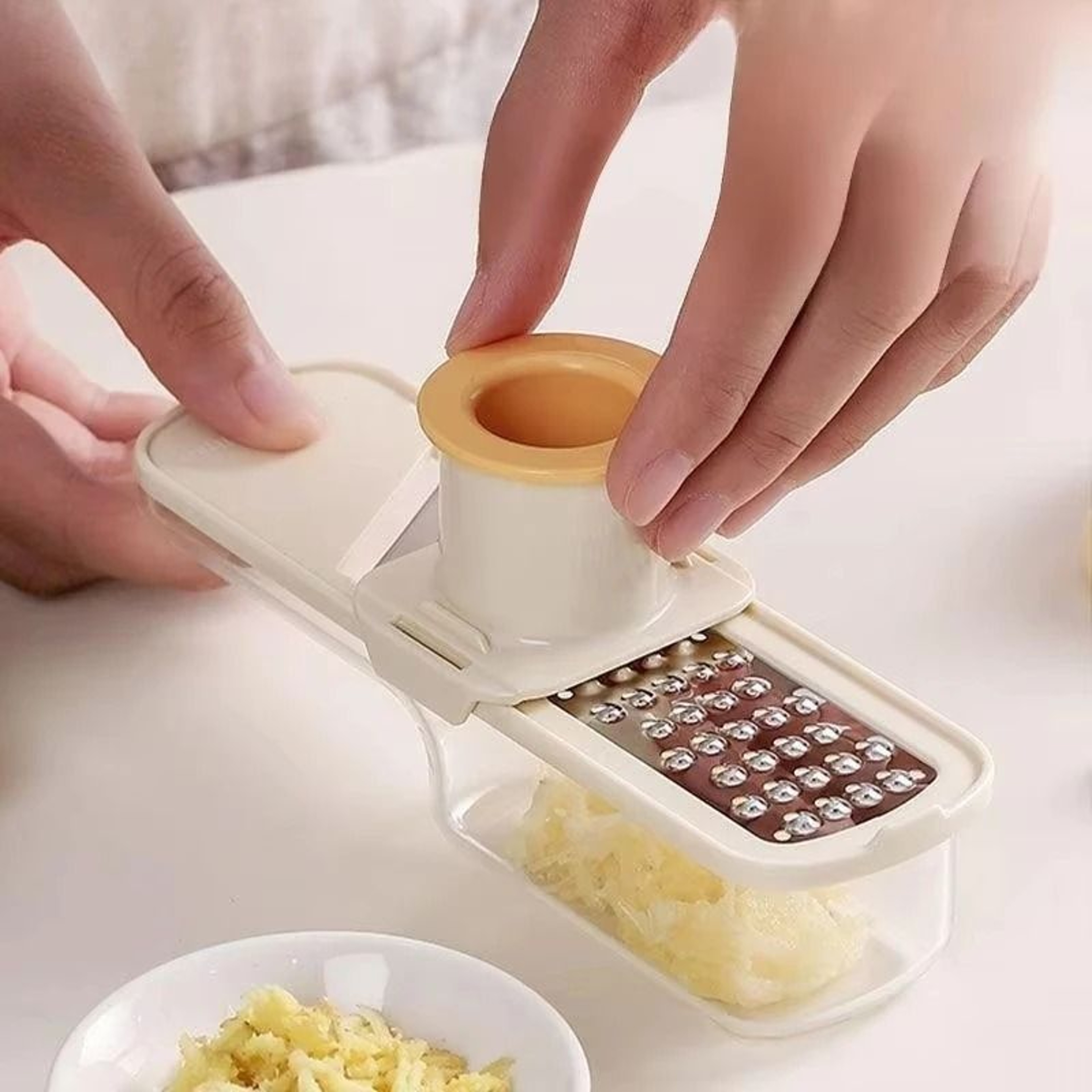 3in1 Multifunctional Garlic Grinder  Home Kitchen Slicer  Professional Ginger Grater  AllinOne Prep 7