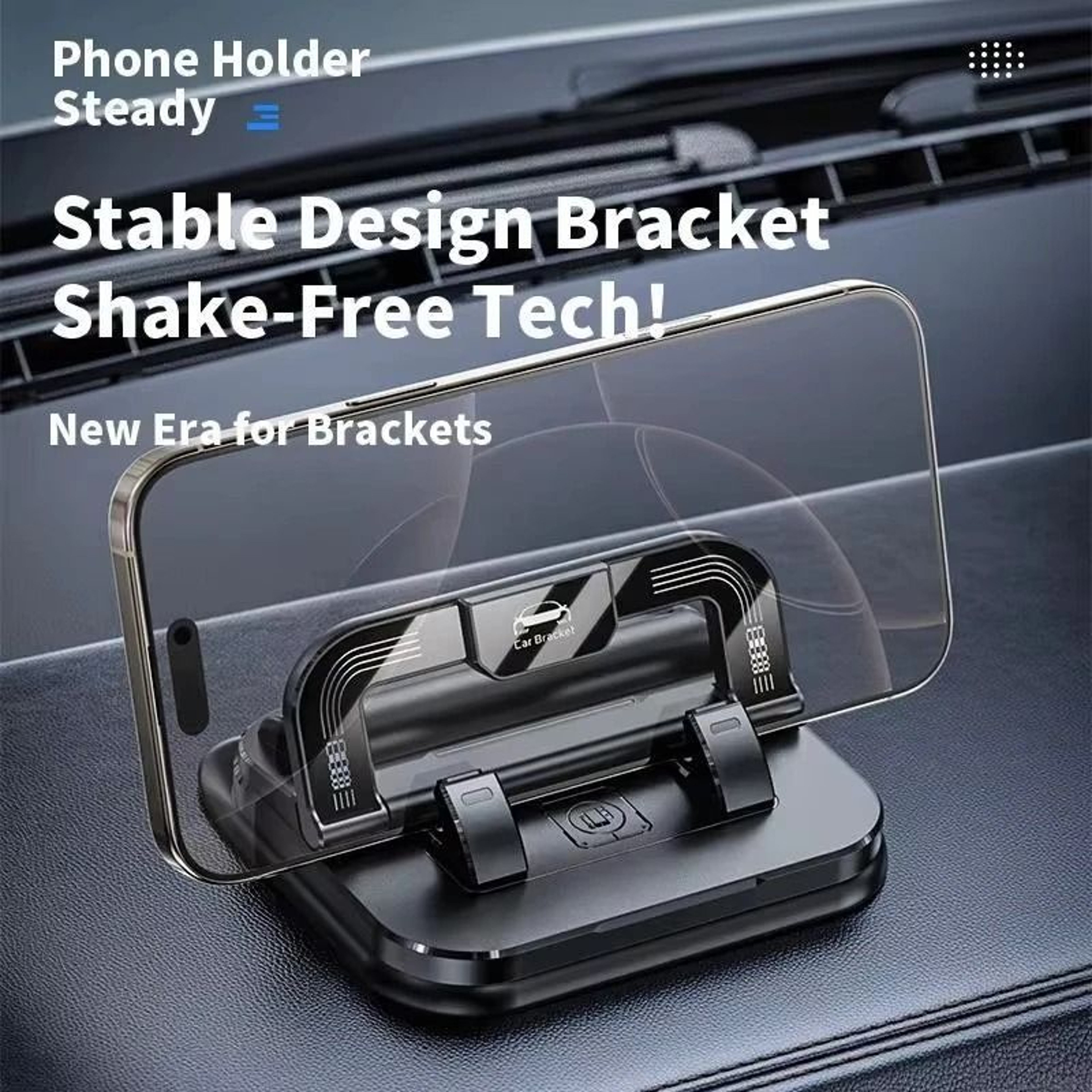 360 Rotatable Dashboard Phone Mount Universal Vehicle Mobile Holder  HighStability Bracket With Lum 3