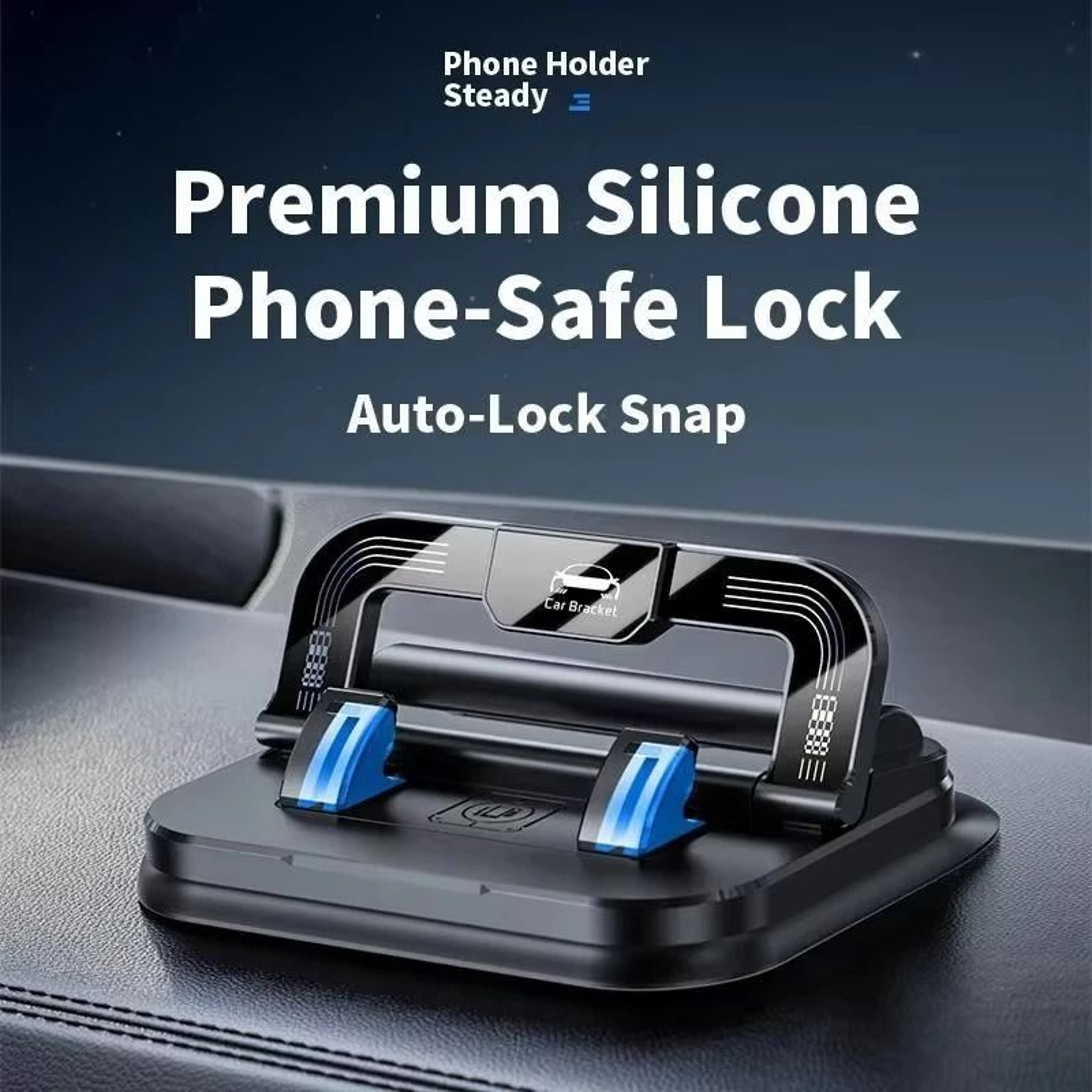 360 Rotatable Dashboard Phone Mount Universal Vehicle Mobile Holder  HighStability Bracket With Lum 4
