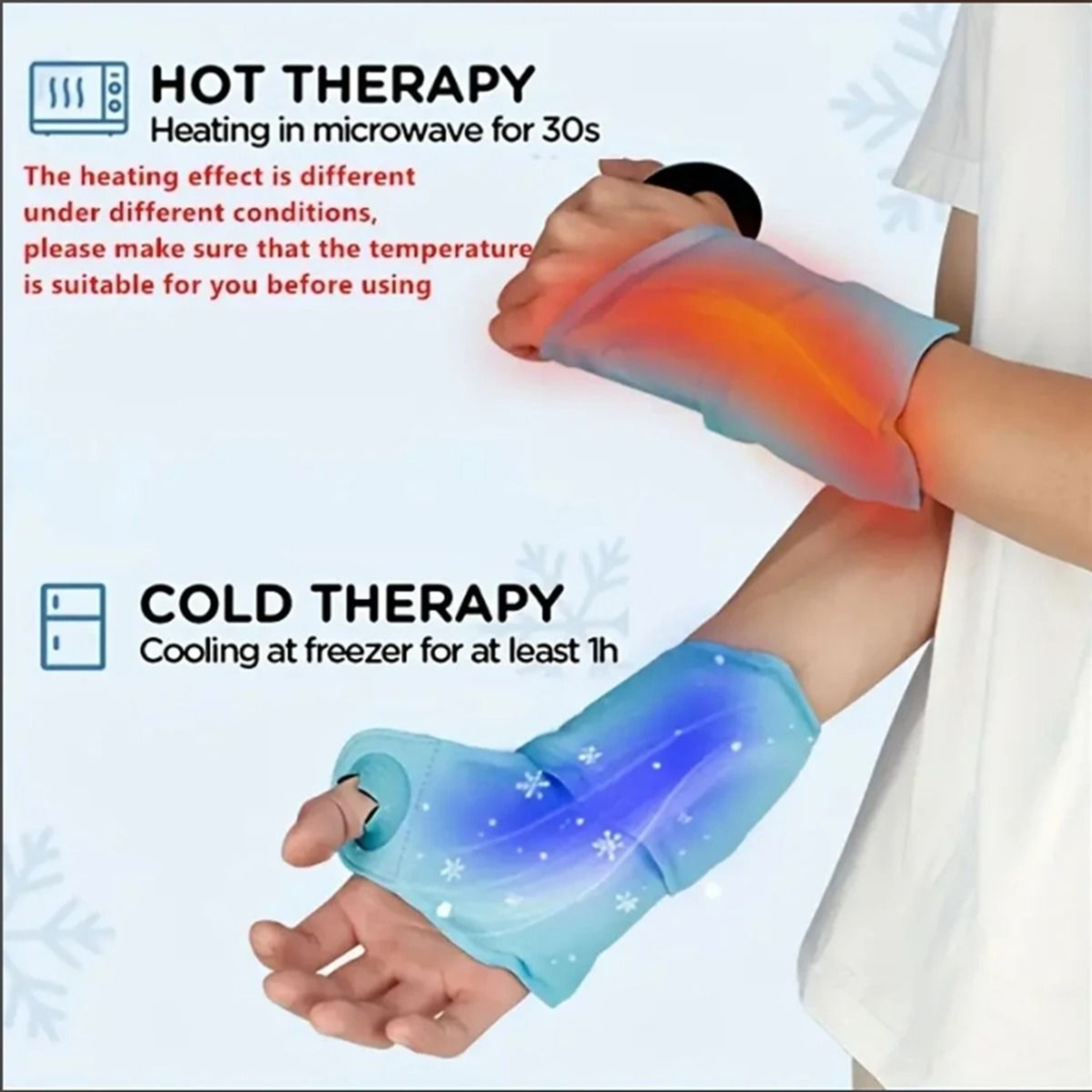 Wrist Ice Pack Wrap  Professional Gel Cold Pack For Carpal Tunnel  Injury Recovery  Compression Rel 0