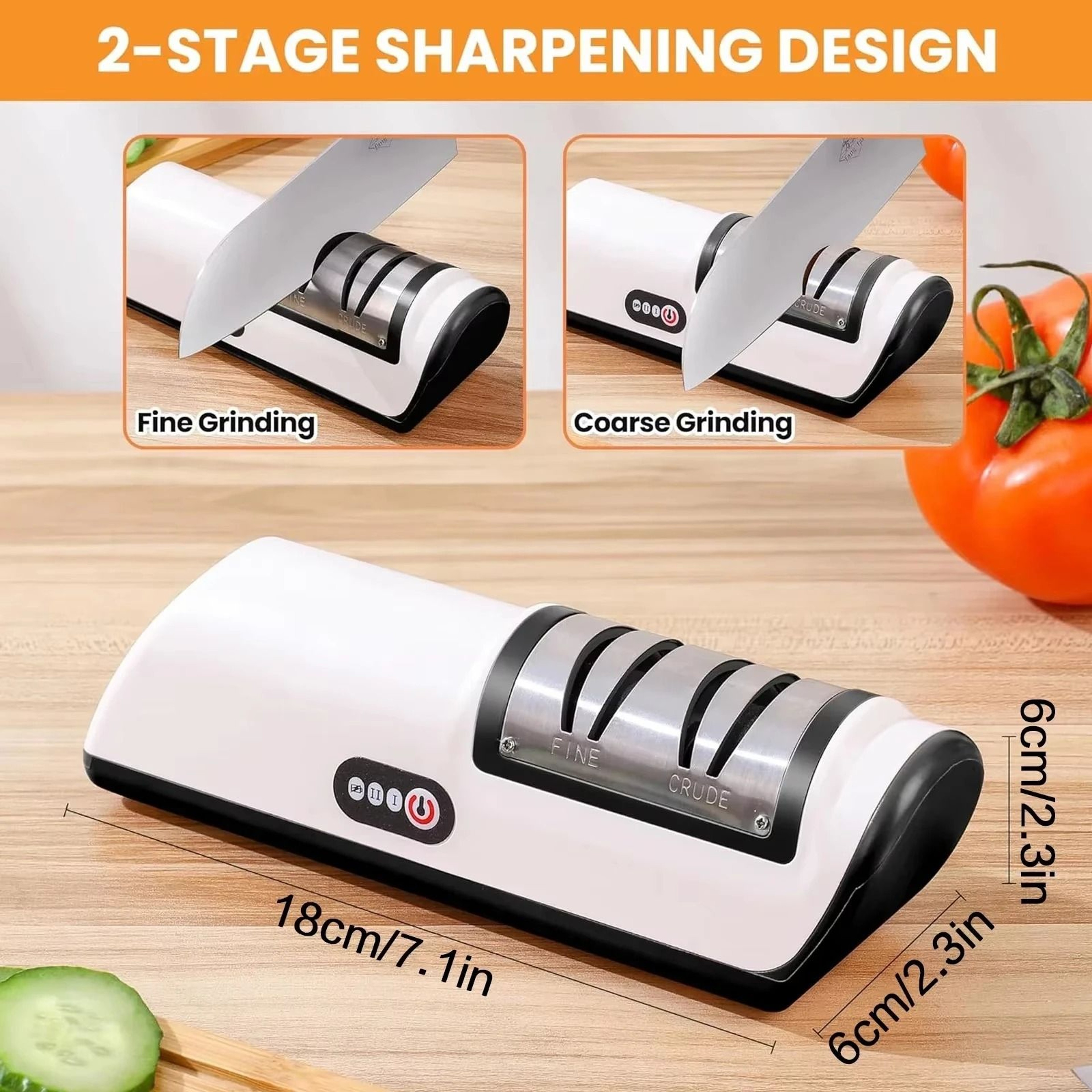 Electric Knife Sharpener  Polisher  Professional USB Rechargeable Honing Tool HighPrecision Kitchen 2