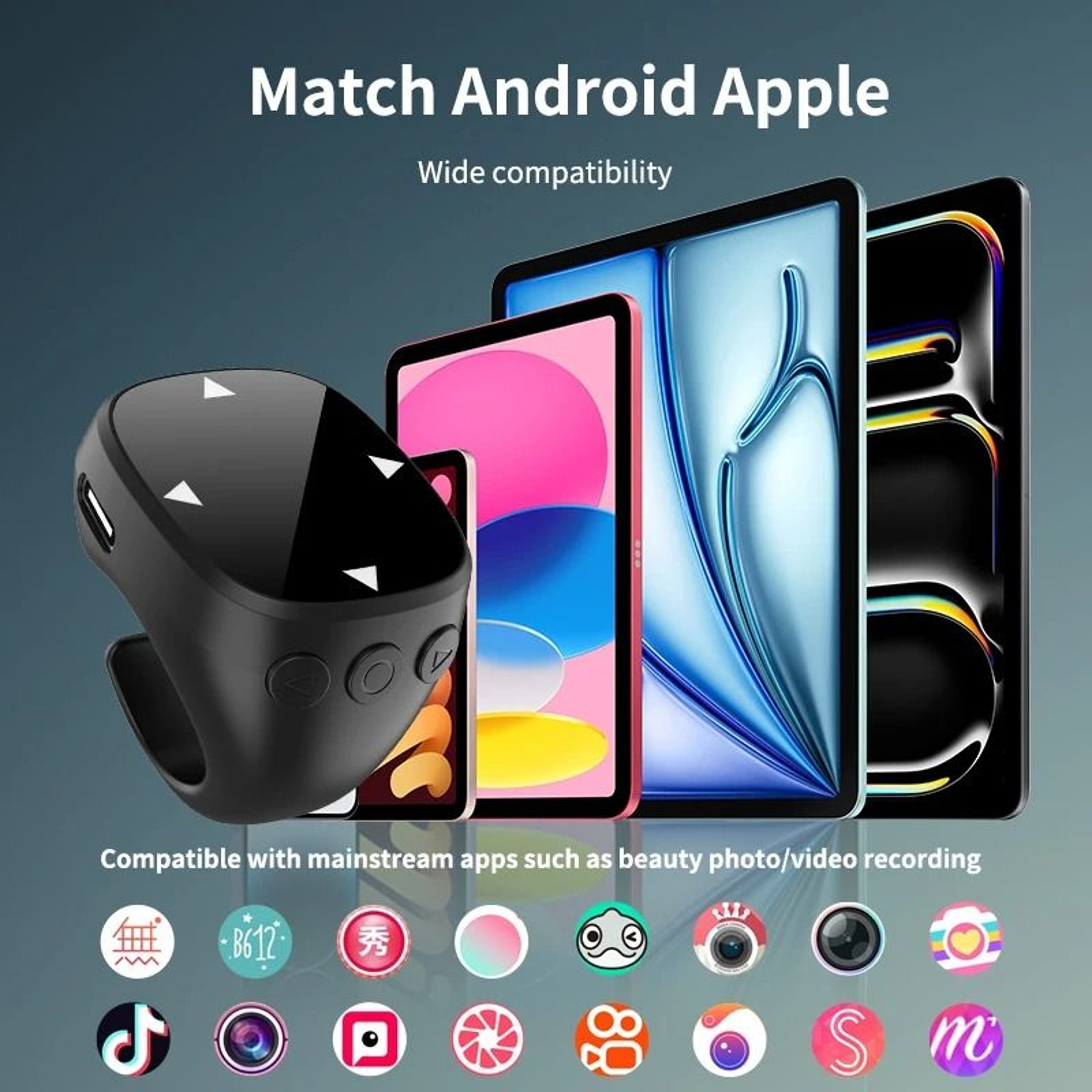 JX13 Smart Fingertip Remote Ring  Bluetooth Wireless Controller  HighYield Mobile Media  Page Turne 0