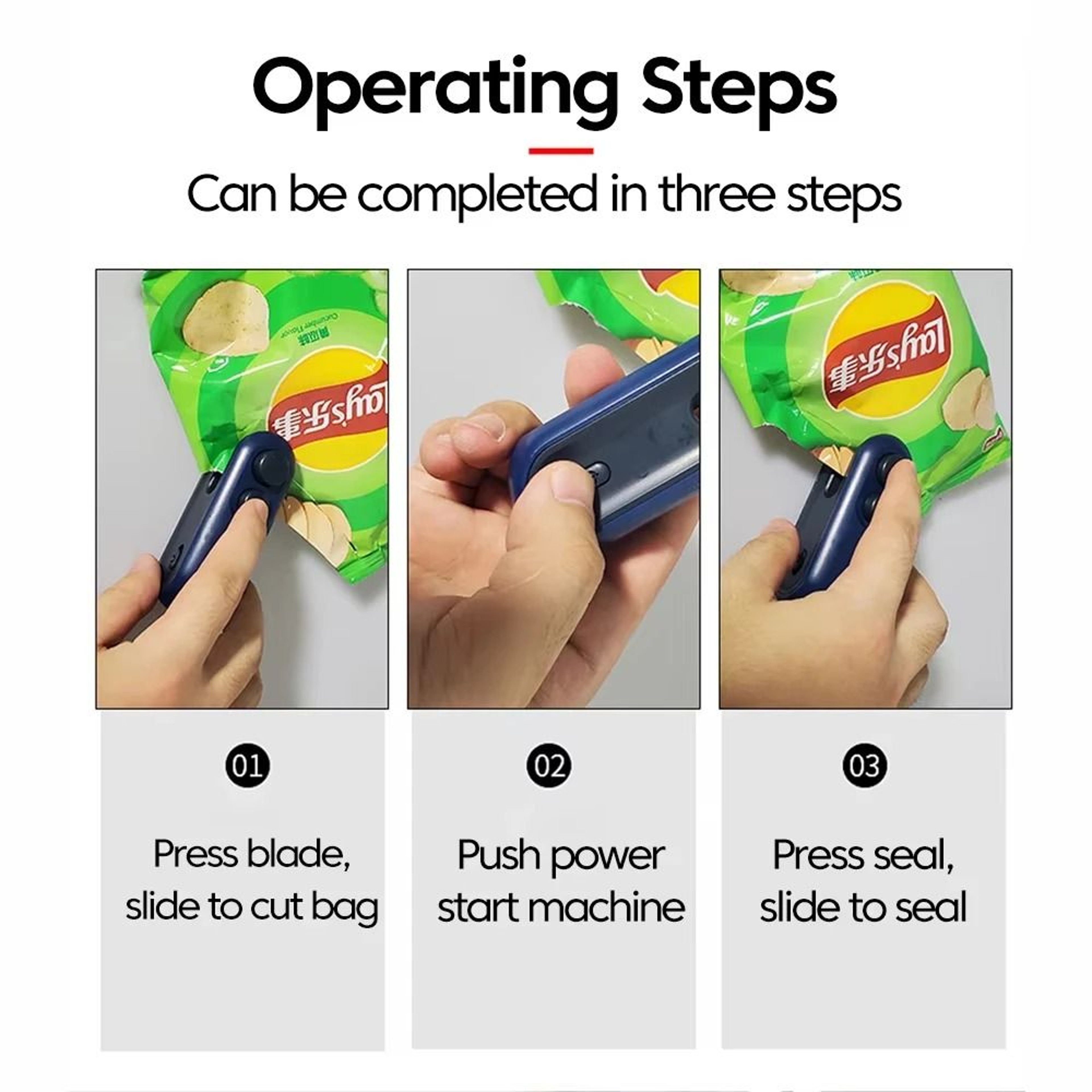 2in1 USB Mini Heat Sealer  Handheld Vacuum Bag Sealer And Cutter  HighYield Food Preservation Inter 4