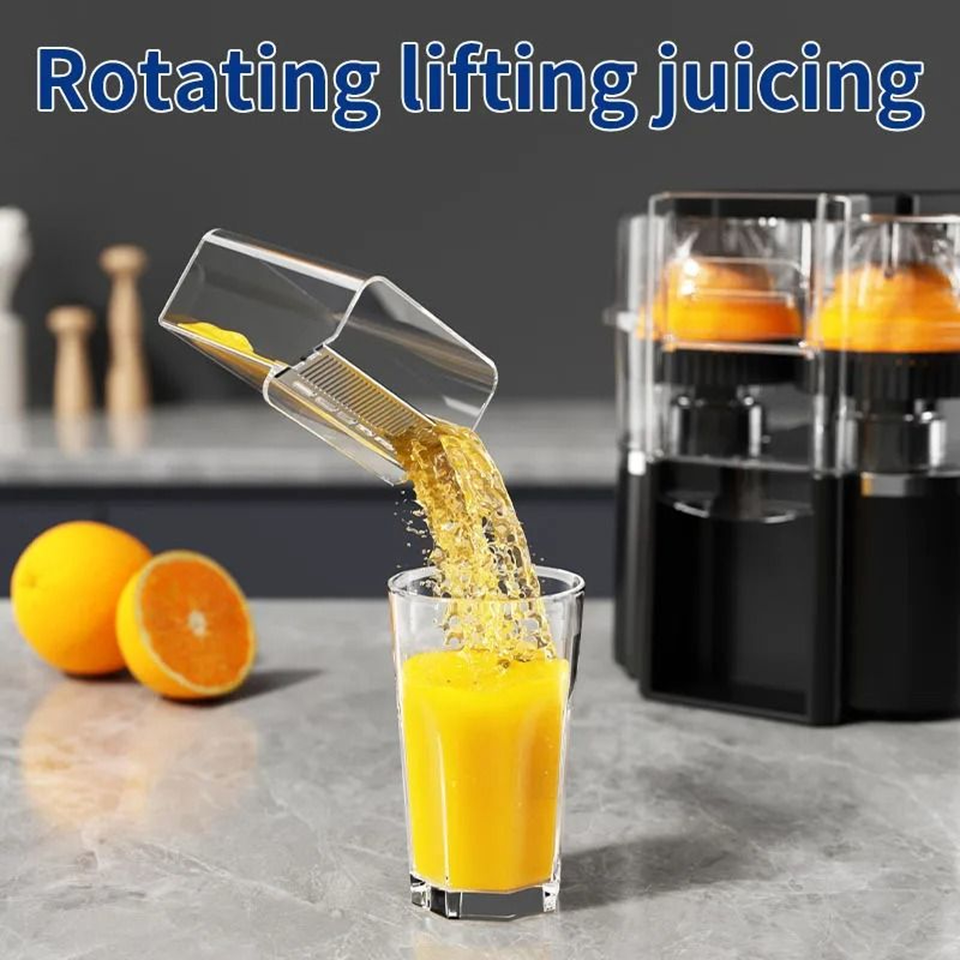 DualHead Electric Citrus Juicer  HighYield Orange  Lemon Squeezer  Professional Home Kitchen 2