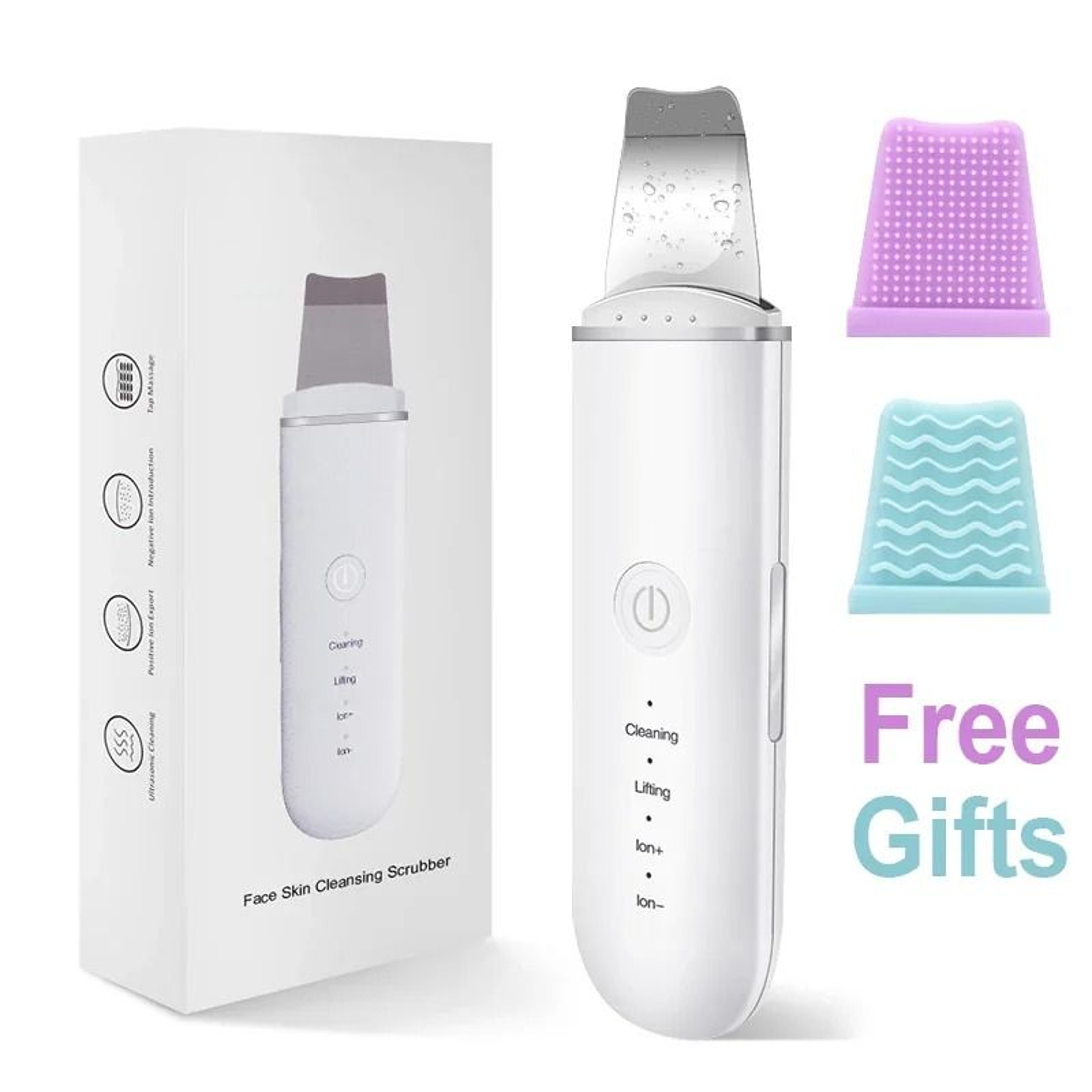 Ultrasonic Skin Scrubber  Facial Spatula  Deep Cleansing  Lifting Tool  HighYield Pore Interaction  1