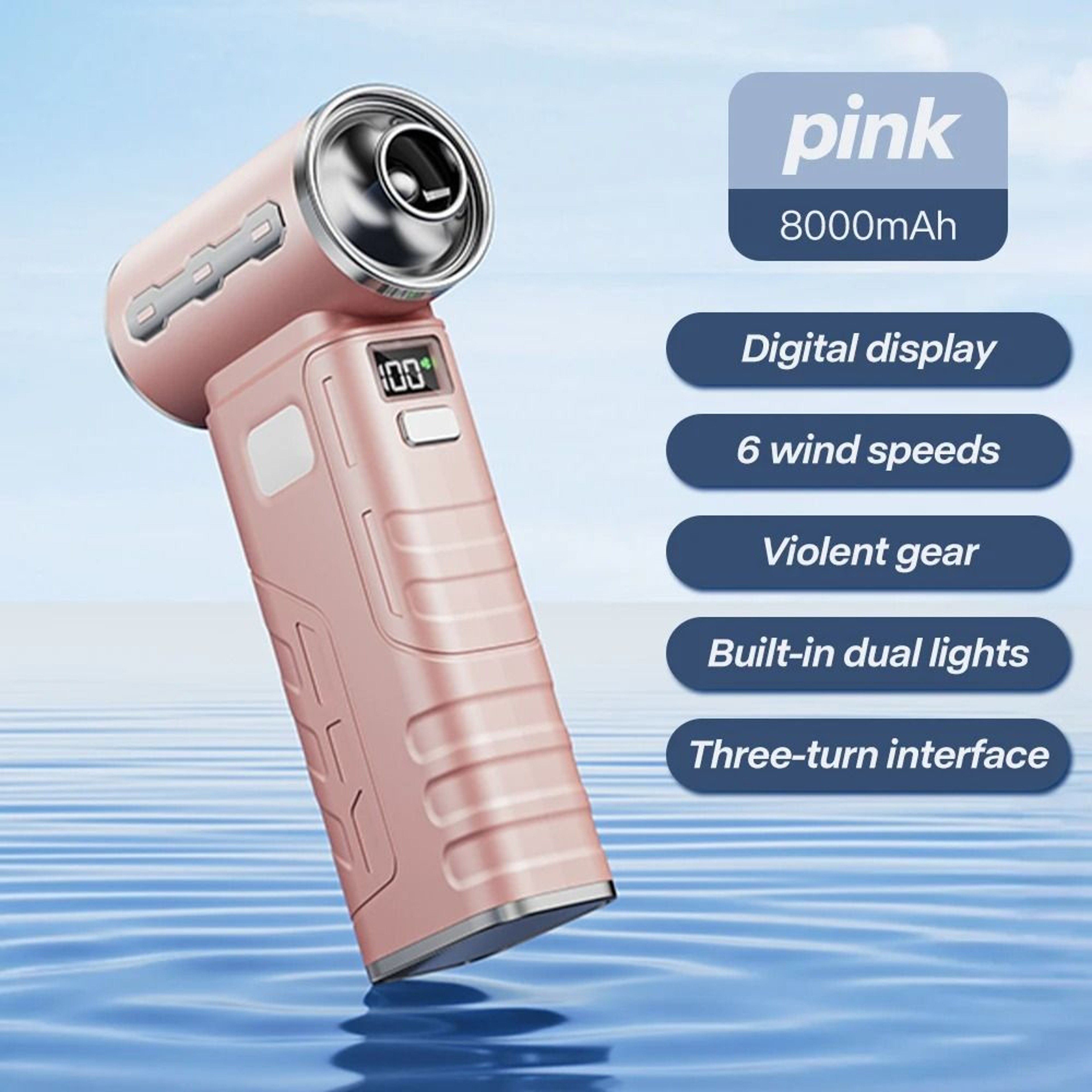 HighVelocity Turbo Jet Fan  450000 RPM Brushless Air Blower  HighYield Compressed Air Interaction H 8