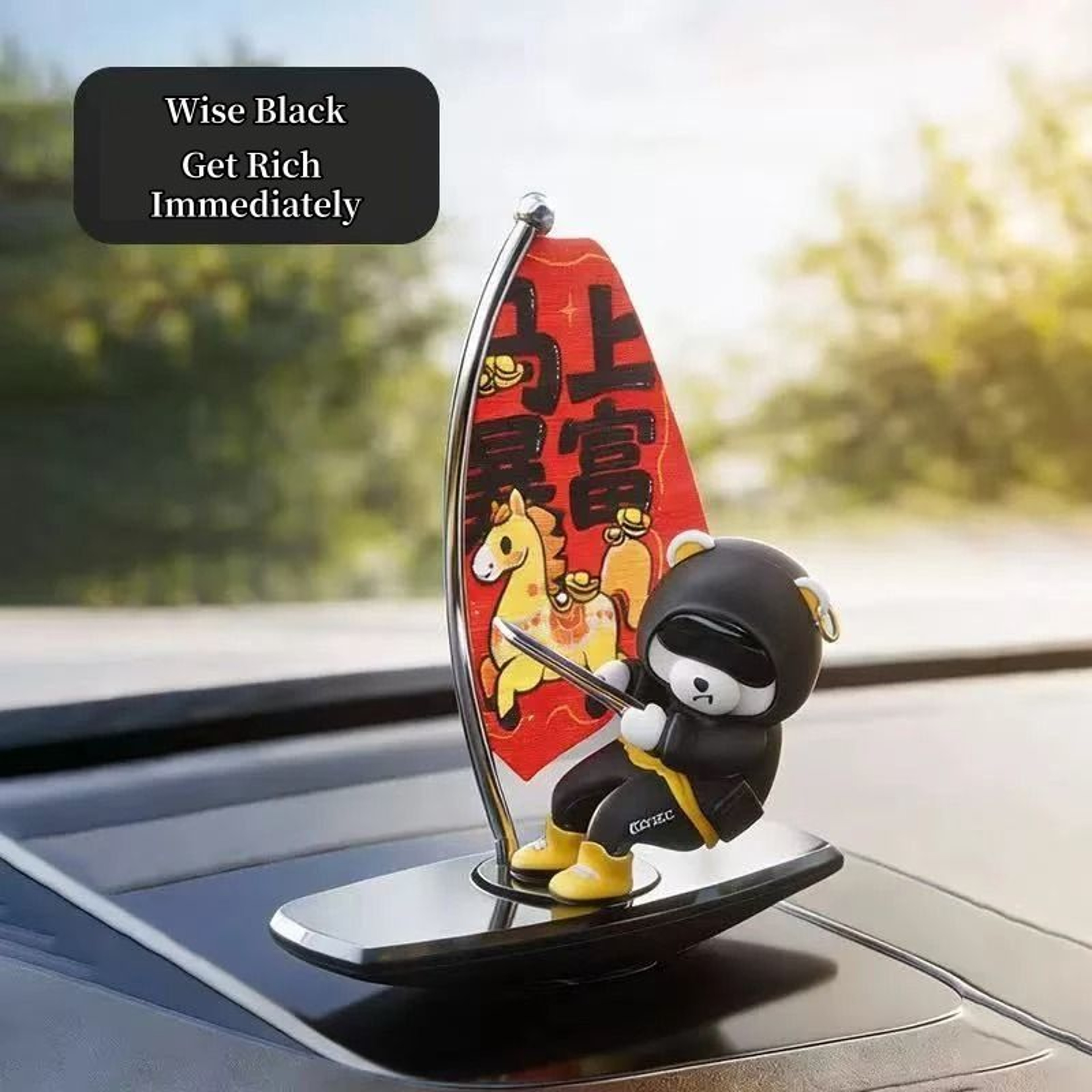 Dashboard Bear Sailboat Decor  Magnetic Parking Number Plate  HighYield Interior Aesthetic Hub 9
