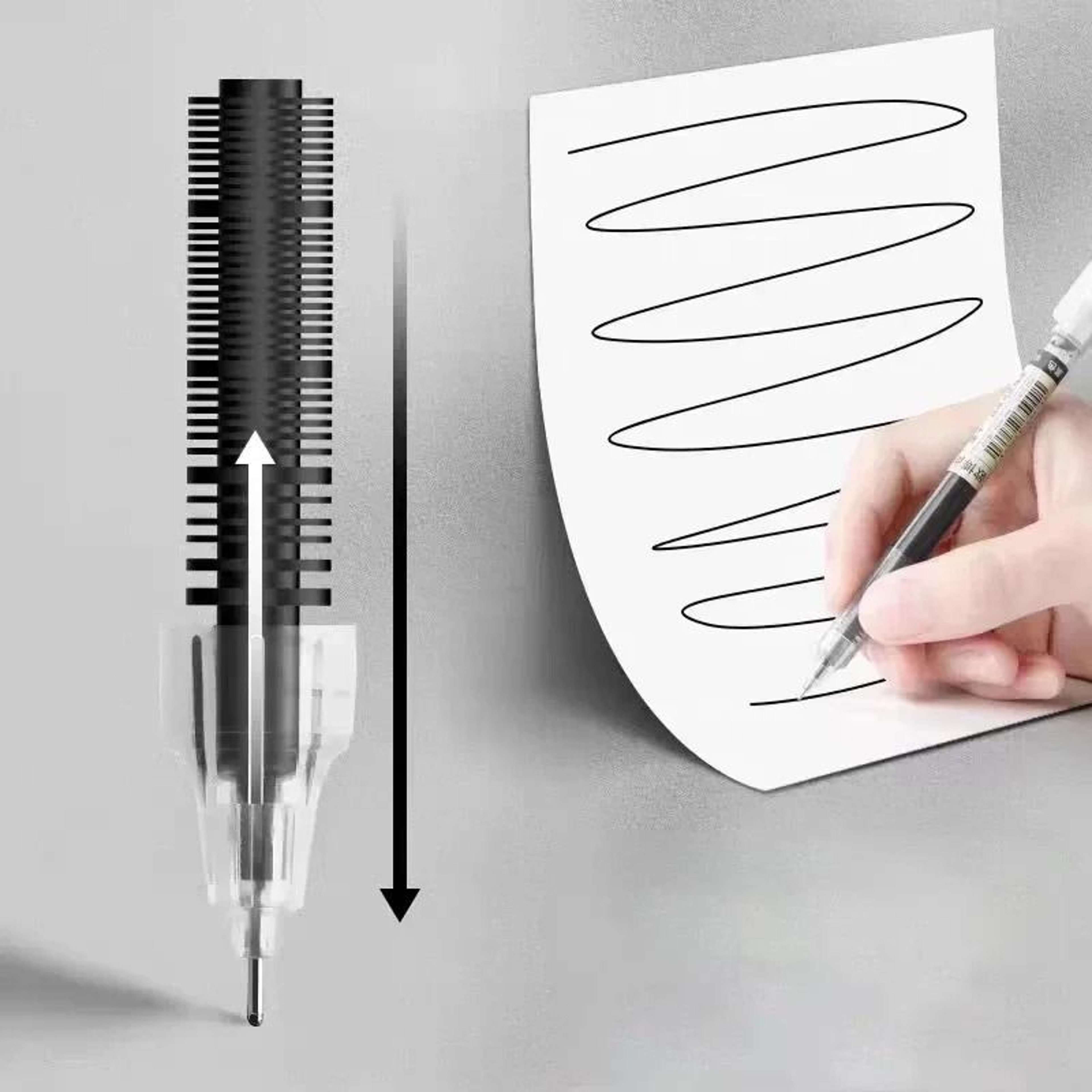 10Pack NeedleTip Gel Pens  Straight Liquid Ballpoint Stationery  HighYield Office Writing Hub 3