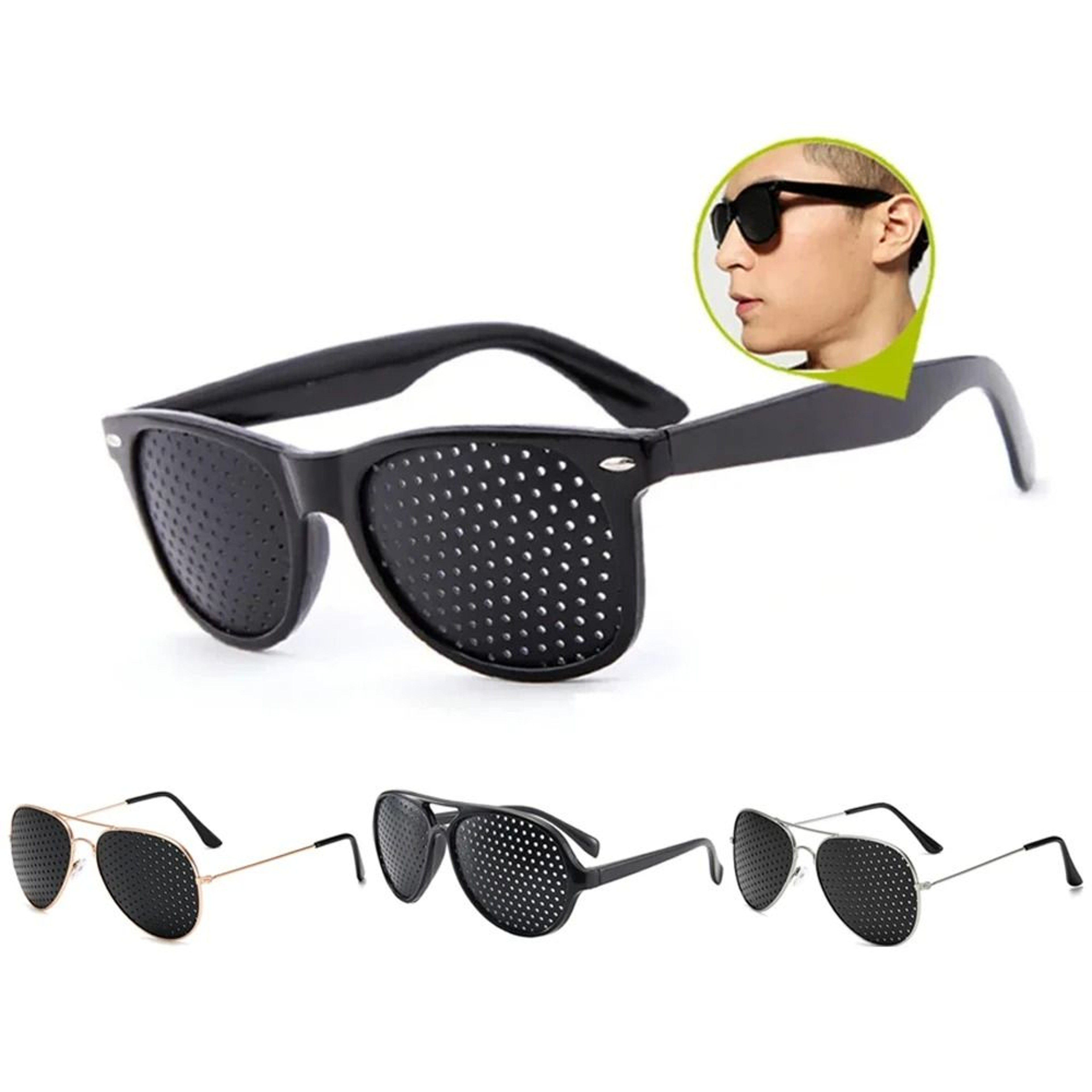 Natural Vision Pinhole Glasses  AntiMyopia  Astigmatism Relief  HighYield Ocular Improvement Hub 1