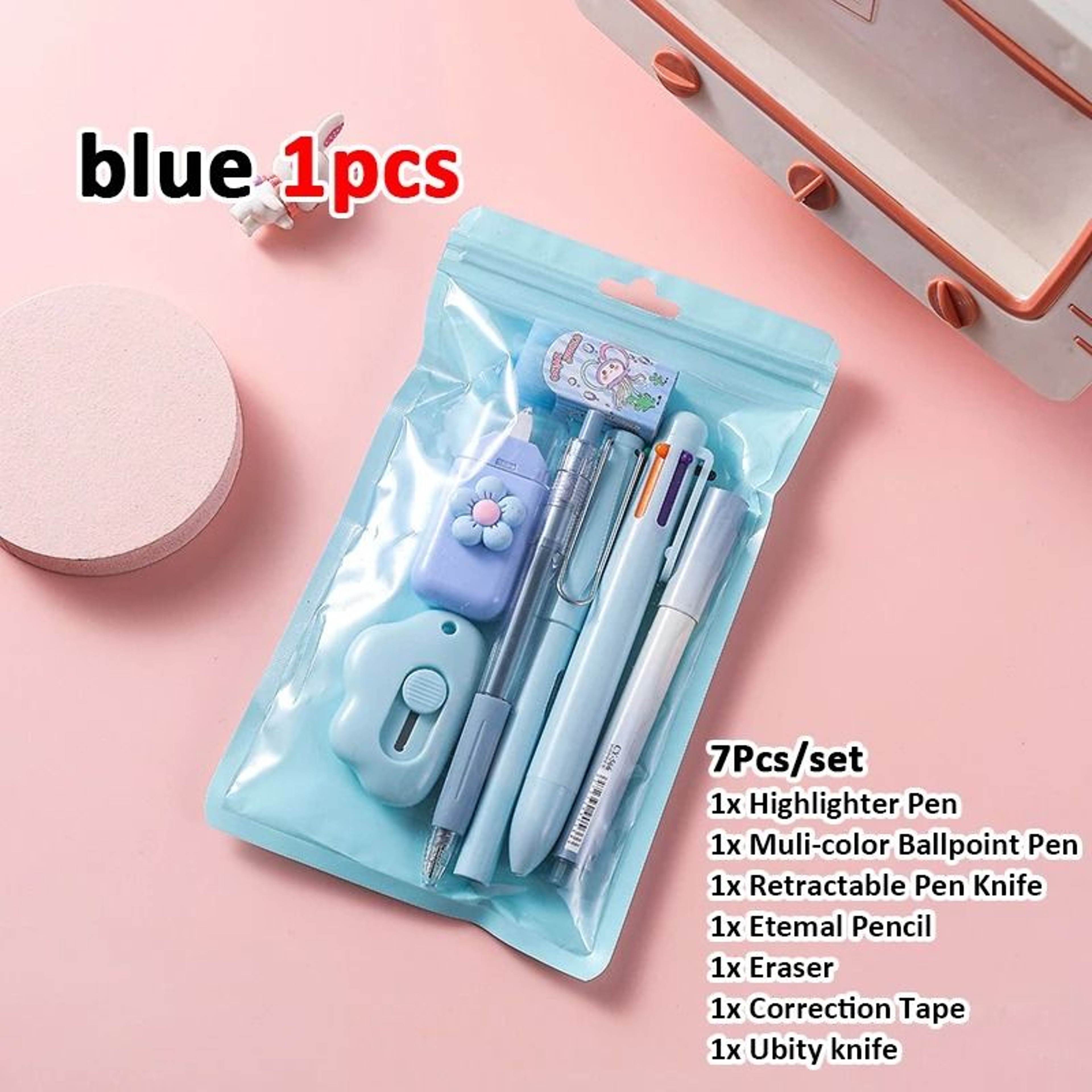 7in1 Stationery Gift Set  Back To School Birthday Present  HighYield Student Prize Interaction Hub 6