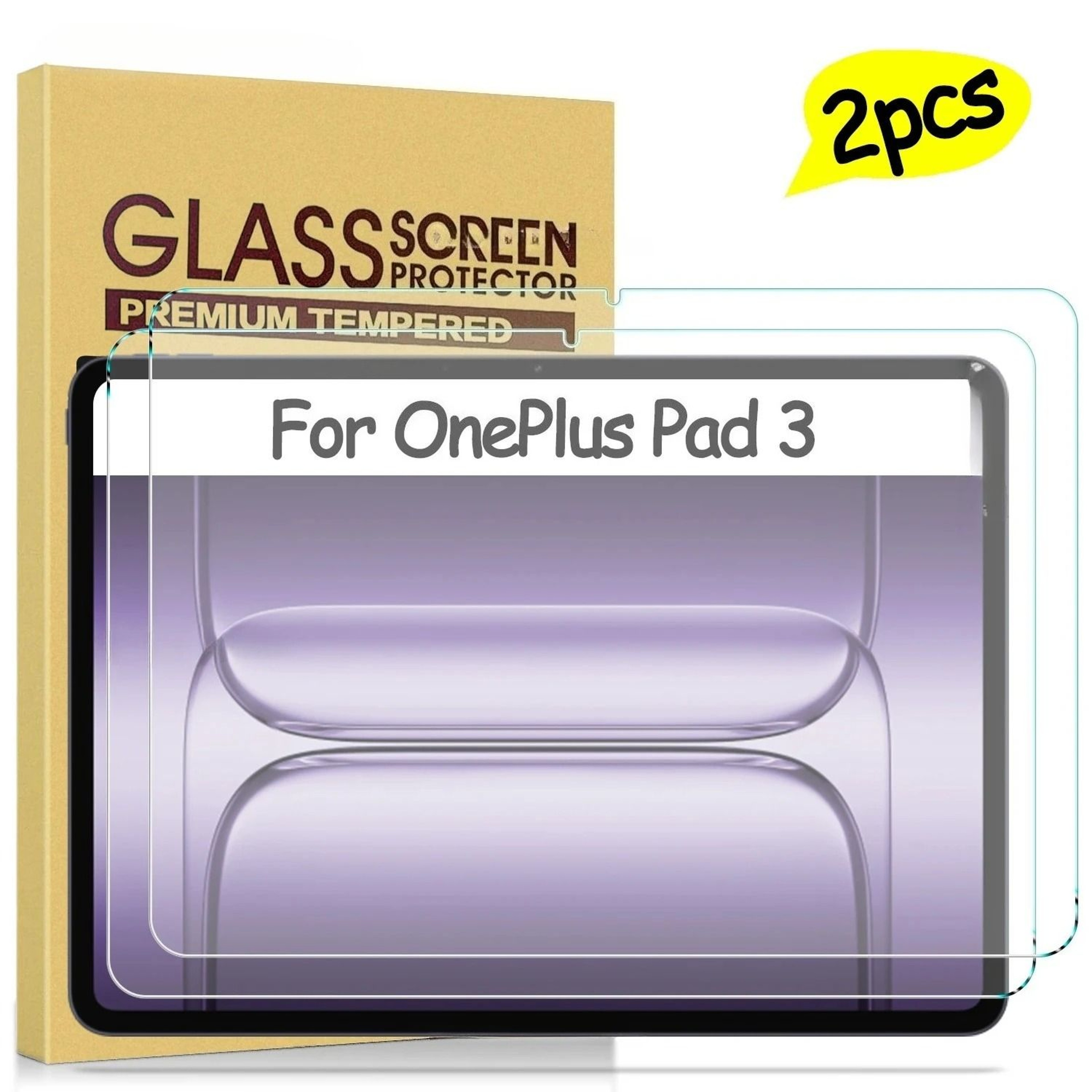 OnePlus Pad 3 Tempered Glass  HD ScratchProof Shield  HighYield Visual Interaction Hub 7