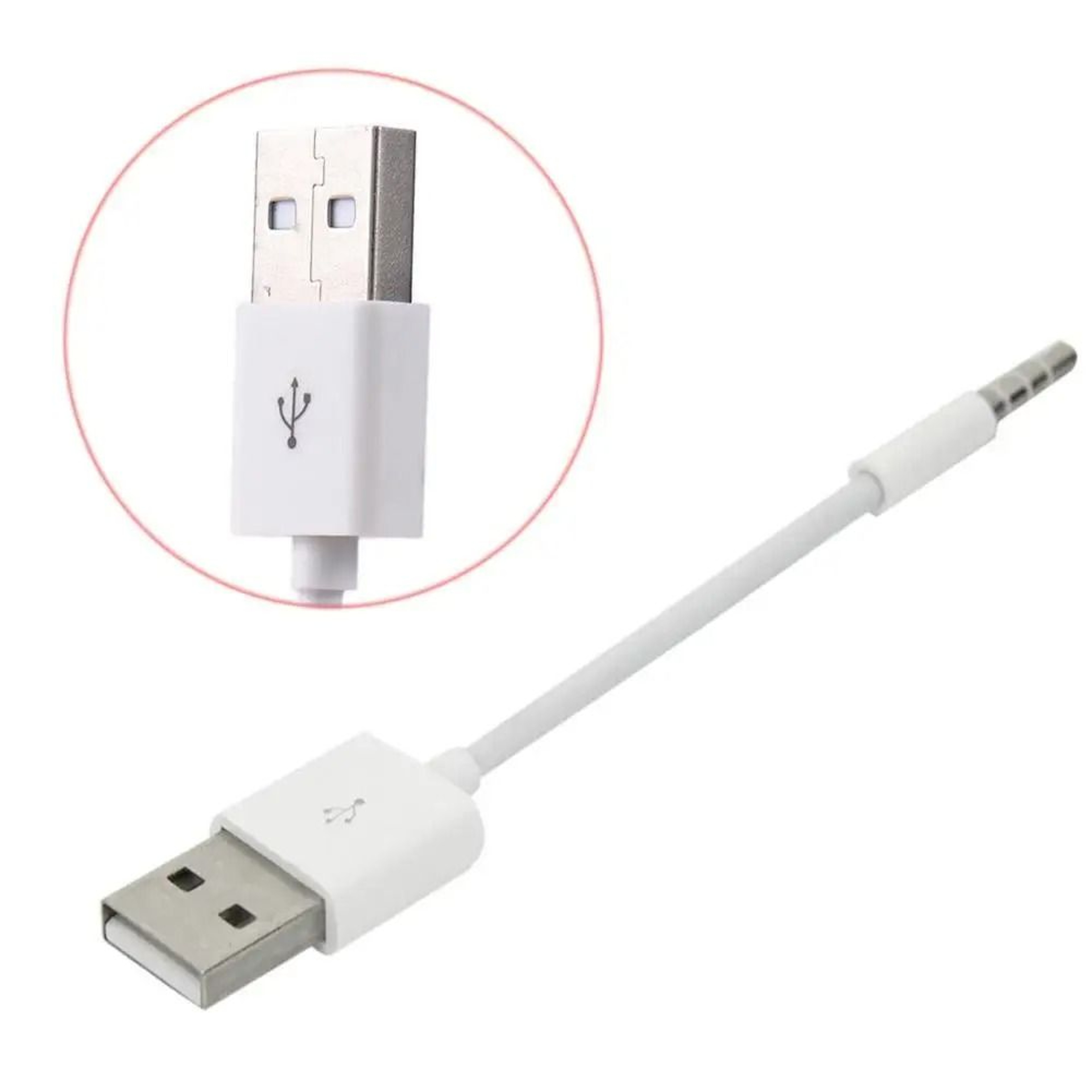 USB To 35 Mm Sync  Charge Cable  IPod Shuffle Accessory  HighYield Audio Data Interaction Hub 4