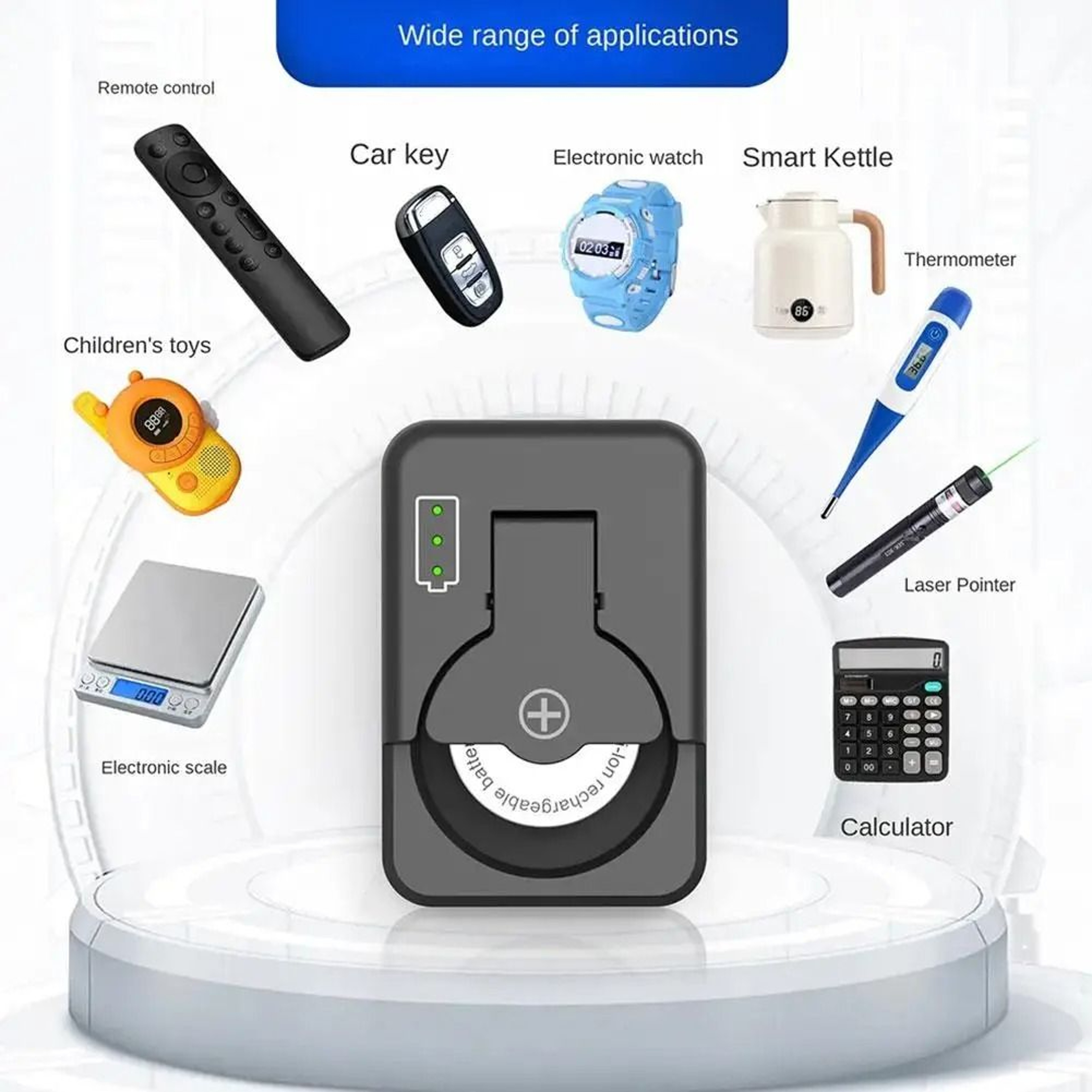 USBC Rechargeable Coin Battery  LithiumIon Button Cell Node  HighYield Power Interaction Hub 4