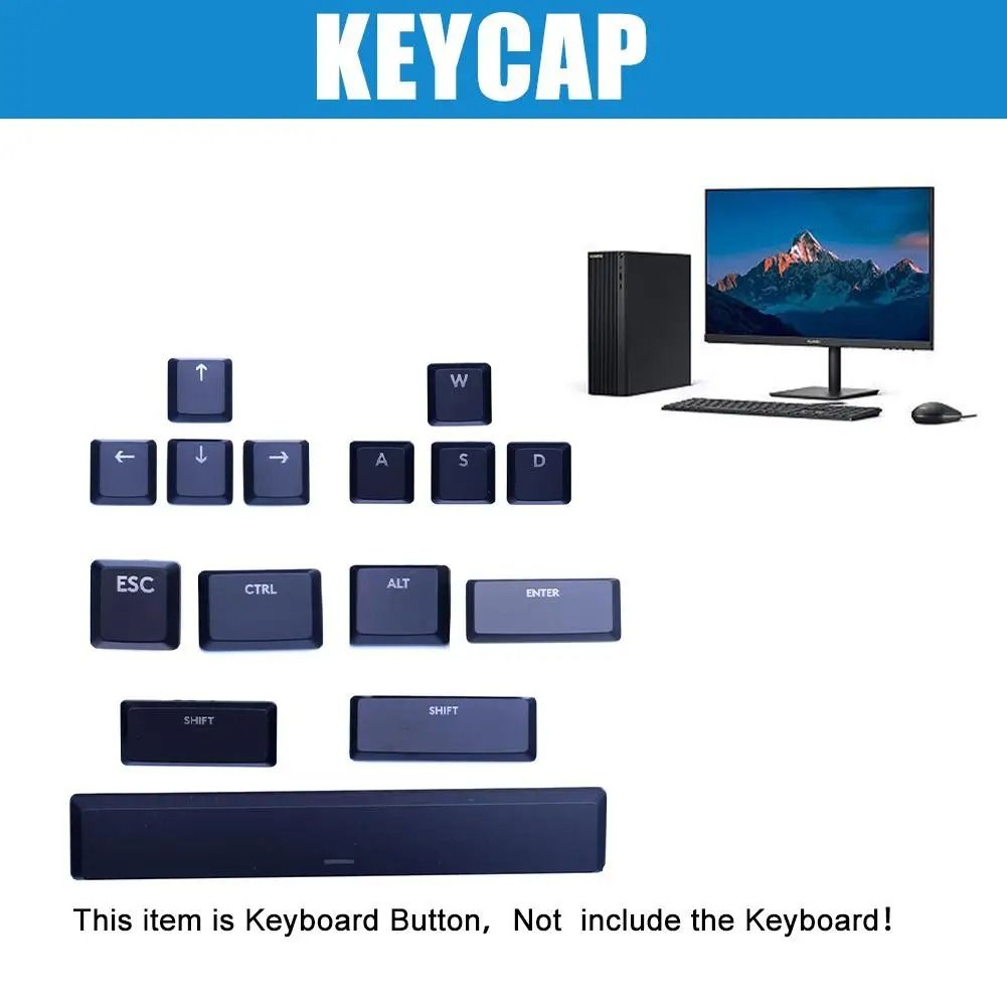 Mechanical Keyboard Replacement Keycaps  LowProfile Precision Interface  HighYield Tactile Interact 1
