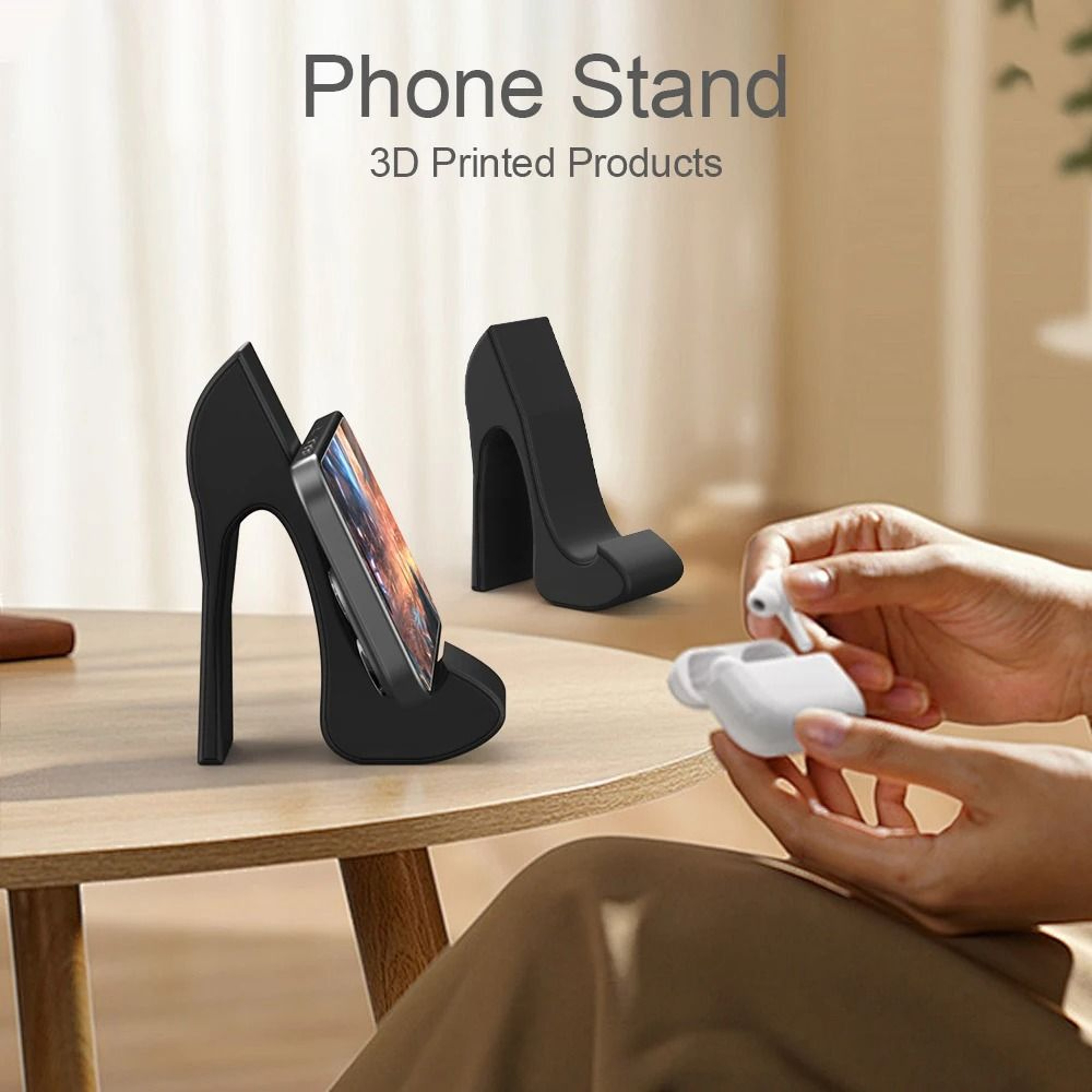 Chic HighHeel Smartphone Stand  Durable  Stylish Desktop Display 7