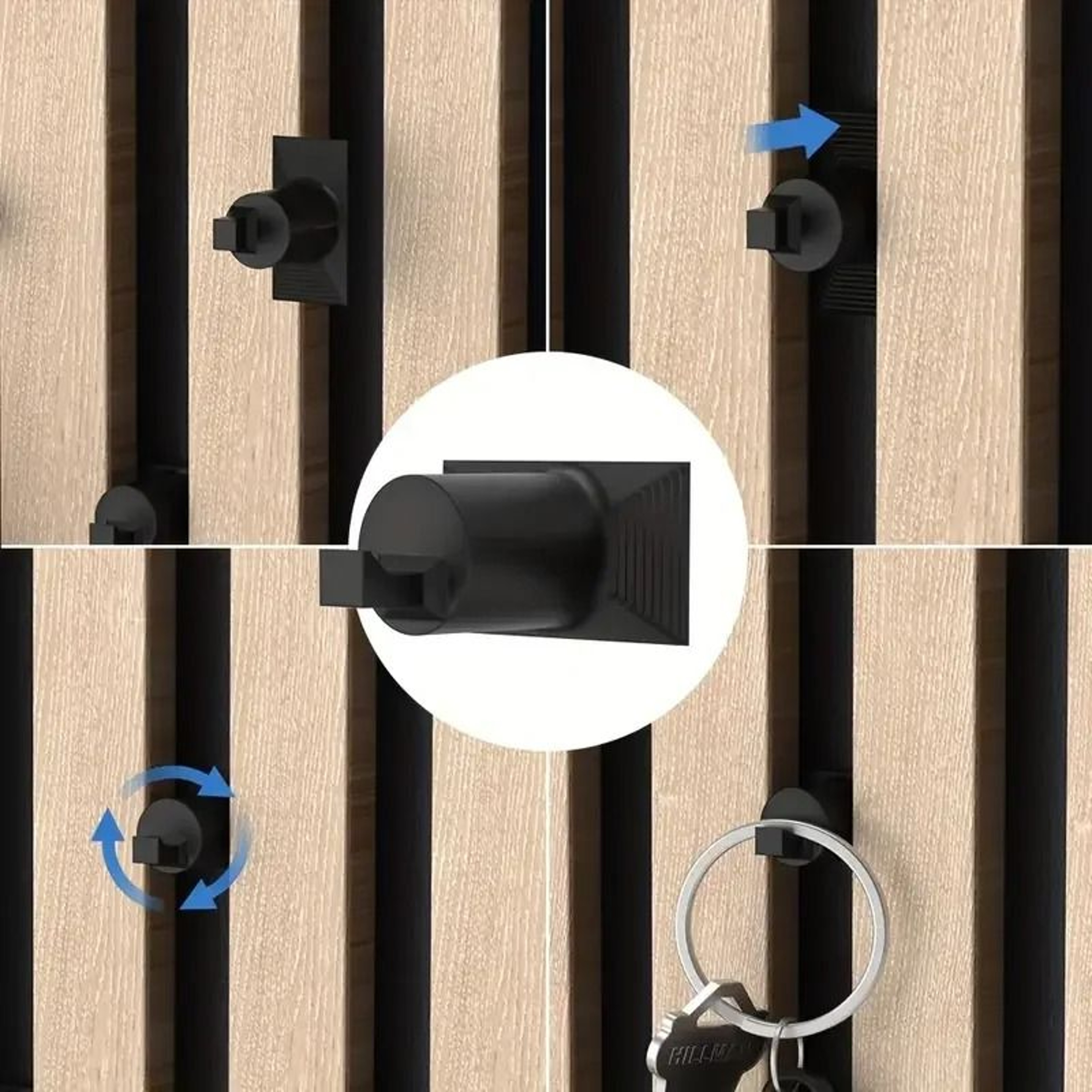 HeavyDuty Acoustic Panel Utility Hooks  Industrial Strength NoDrill Storage 1