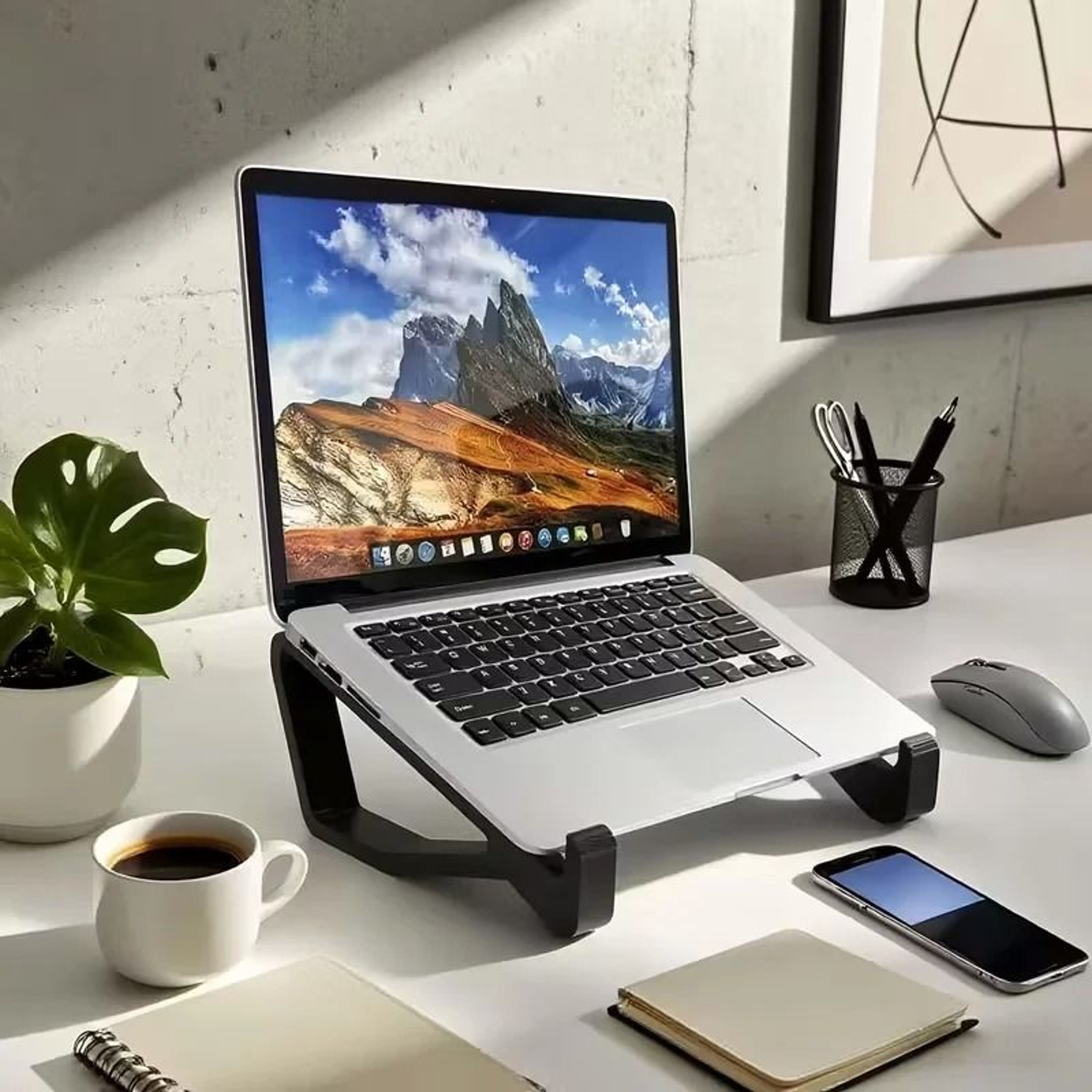 Precision Pro Ergonomic Laptop Stand  Adjustable Tilt  Height Support 0
