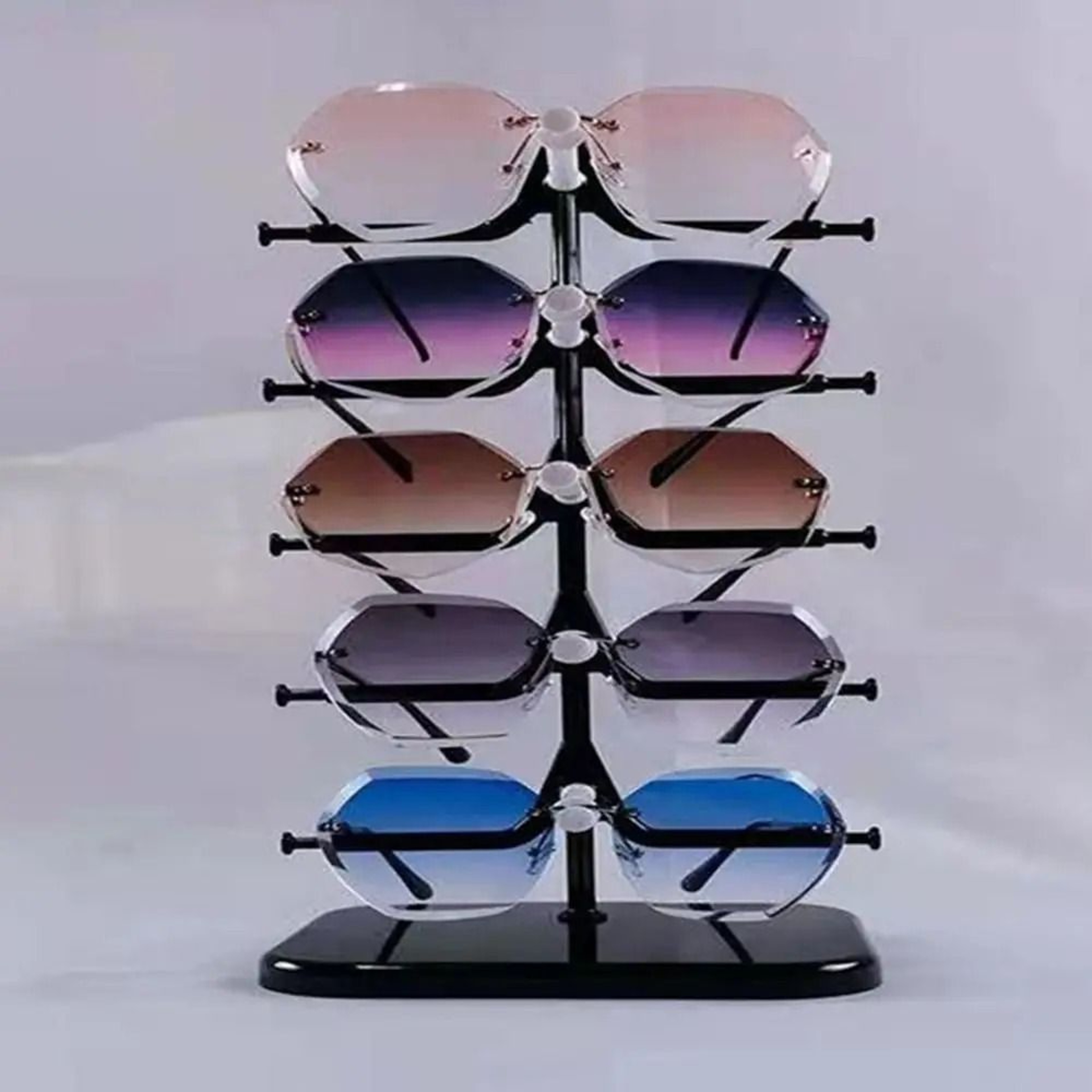 PrecisionView MultiTier Eyewear Organizer  SpaceSaving Sunglasses Rack 2