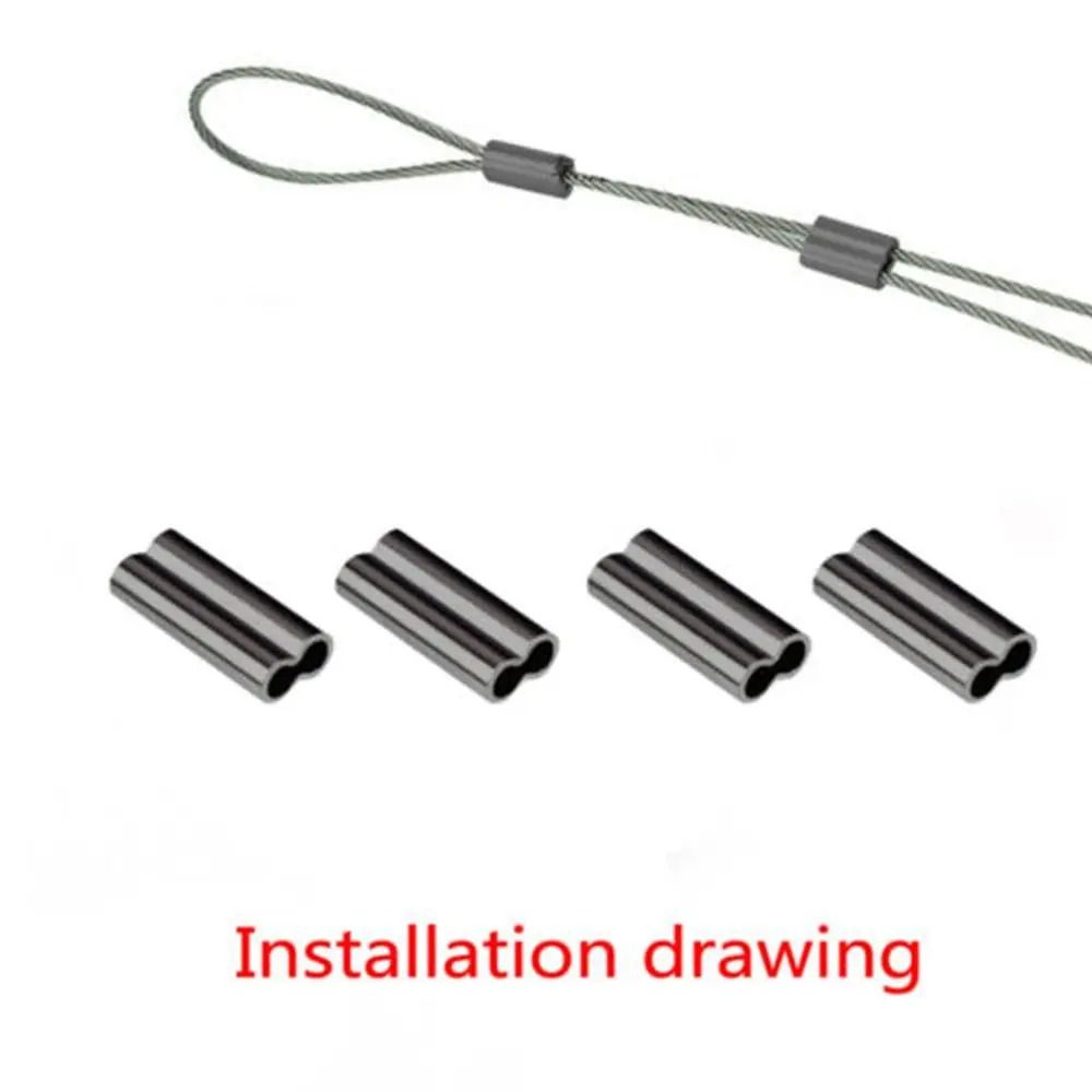Fishing Barrel Crimping Sleeves  Double Barrel Tackle Connectors  HighYield Terminal Rigging Hub 1