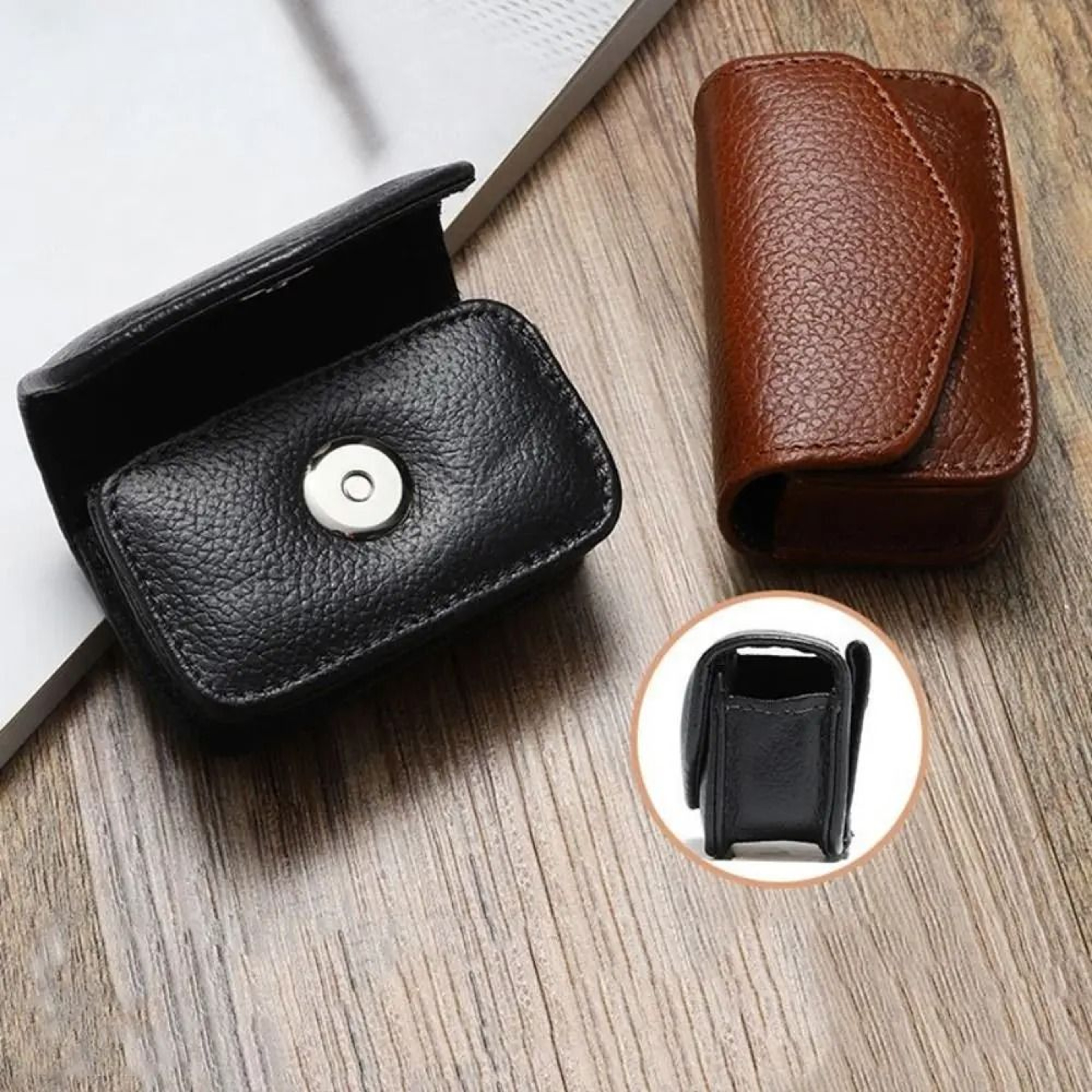 Wearable PU Glasses Case  BeltLoop Portable Storage Box  HighYield Optical Protection Hub 1