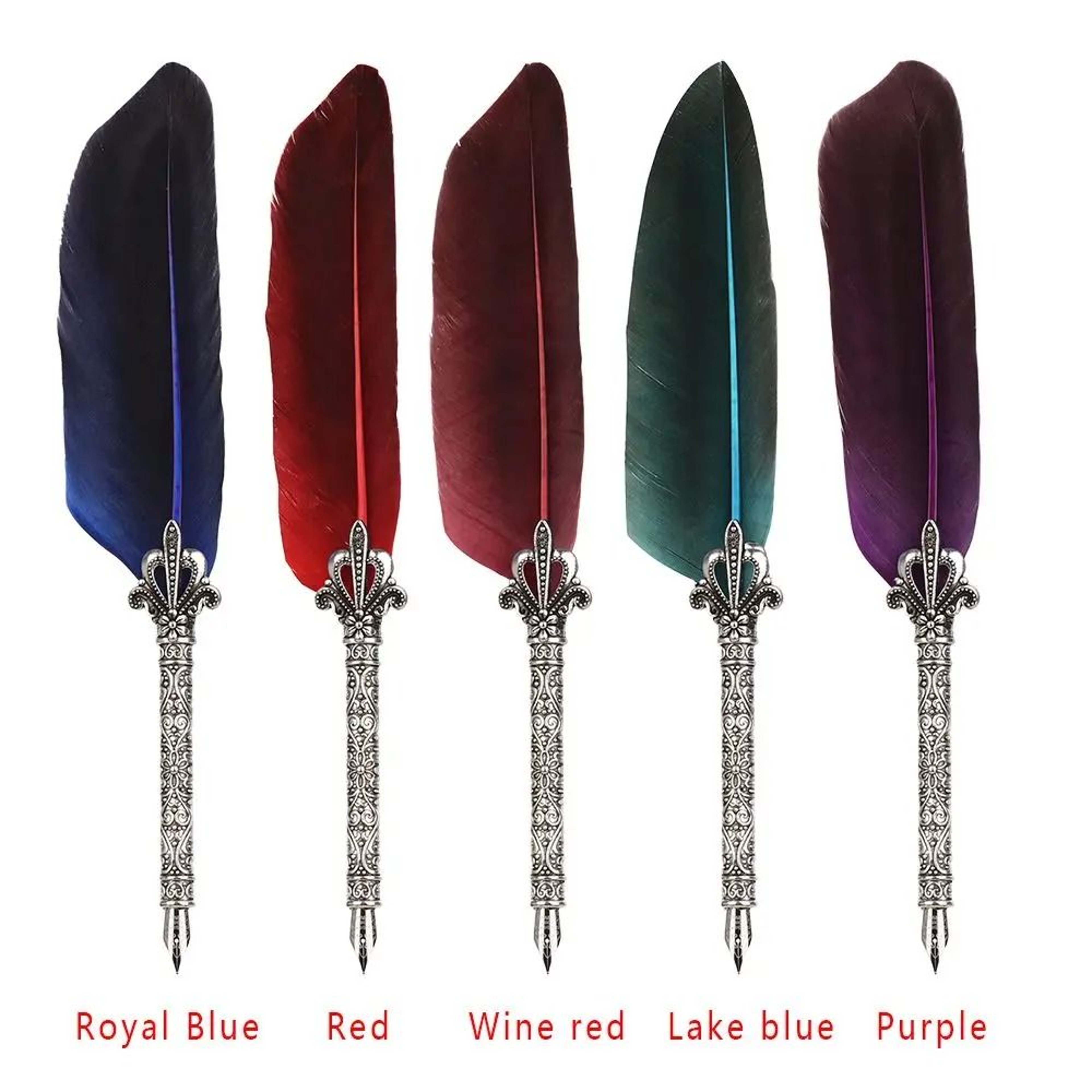 Luxury Feather Quill Set  5Nib Calligraphy System  HighYield Script Interaction Hub 4