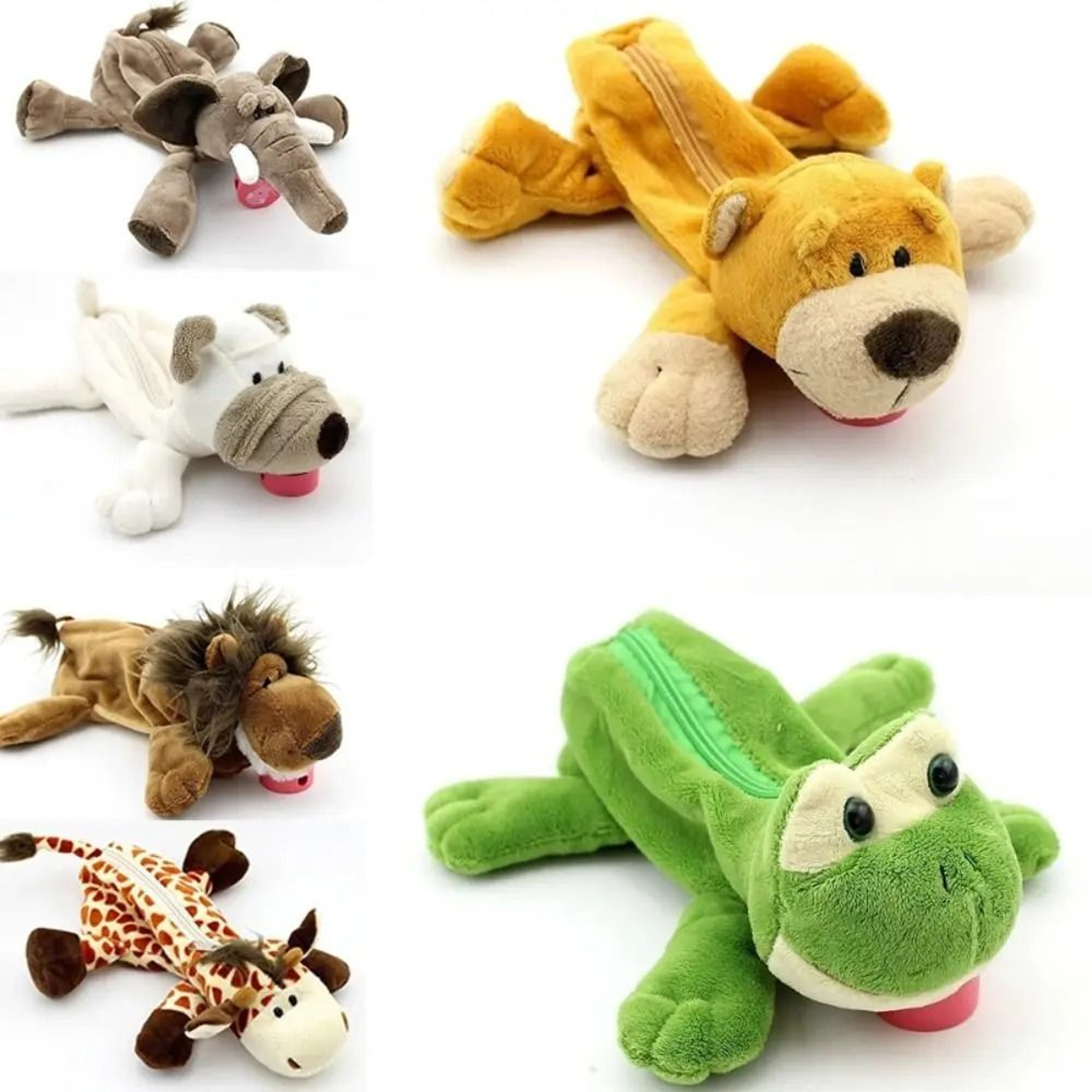 Plush Forest Animal Pencil Bag  Creative Kawaii Storage Case  HighYield Stationery Interaction Hub 4