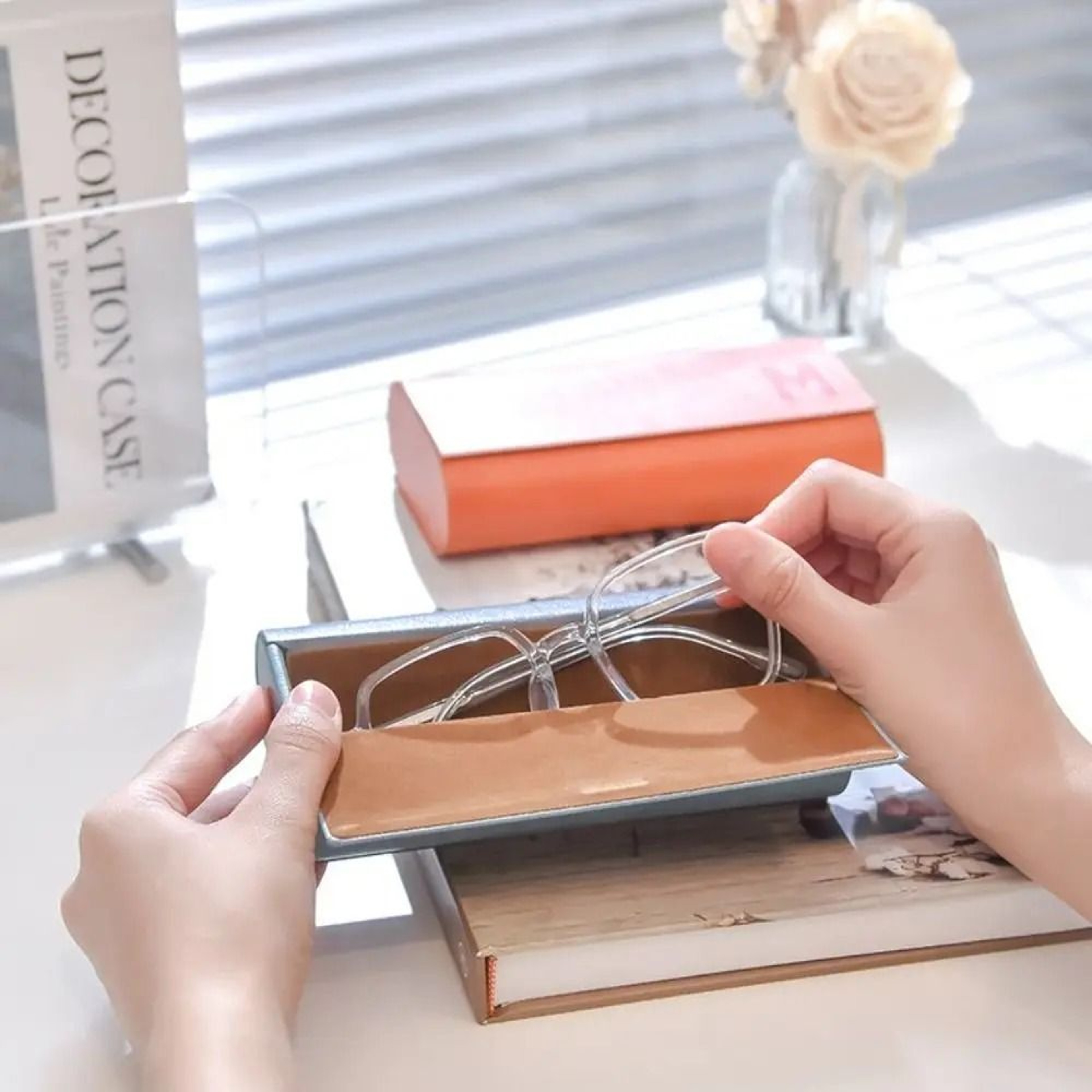 DualChamber Glasses Case  Double Eyeglasses Holder  HighYield Ocular Interaction Hub 3