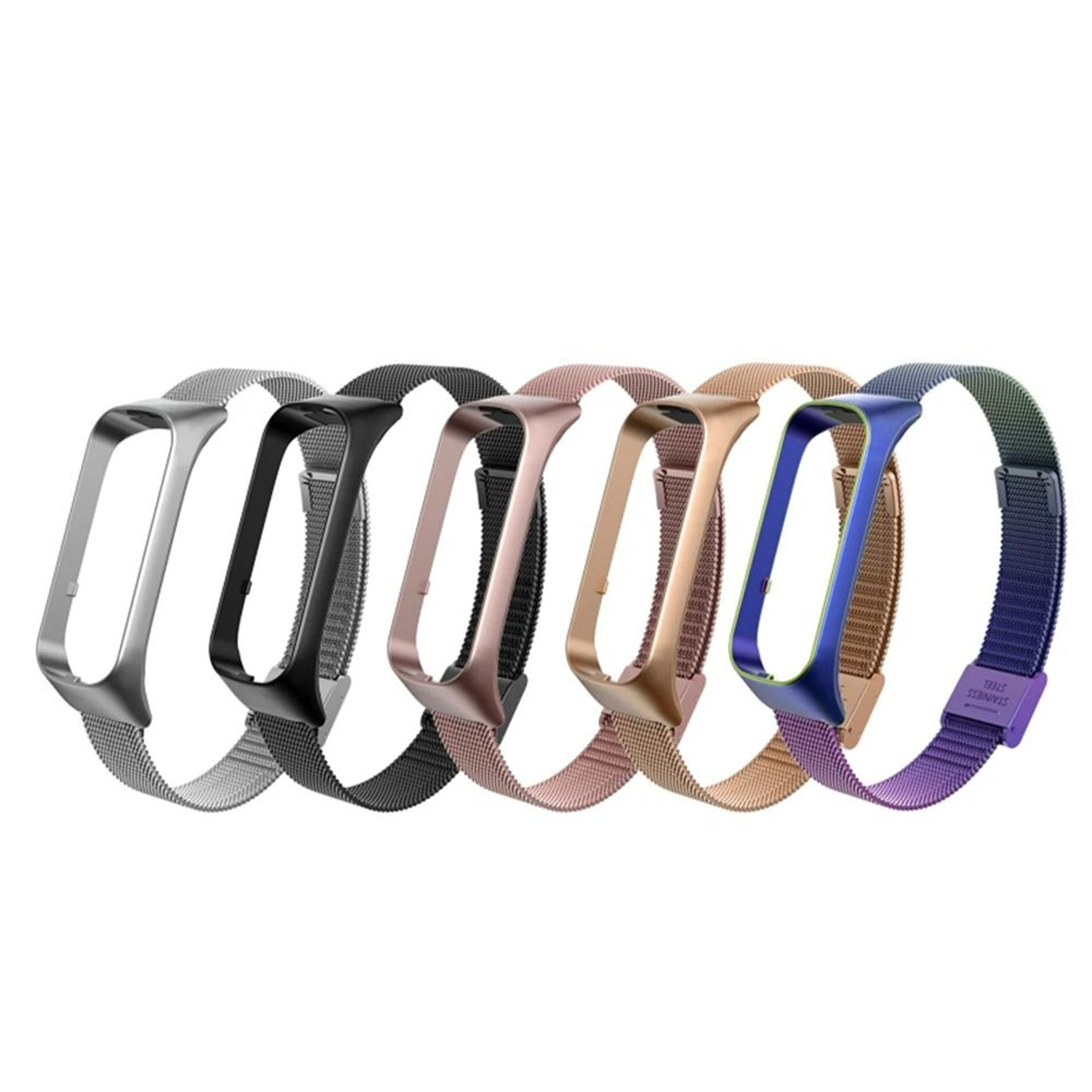 Stainless Steel Wrist Strap  Samsung Galaxy Fit 2 Metal Band  HighYield Wearable Interaction Hub 0