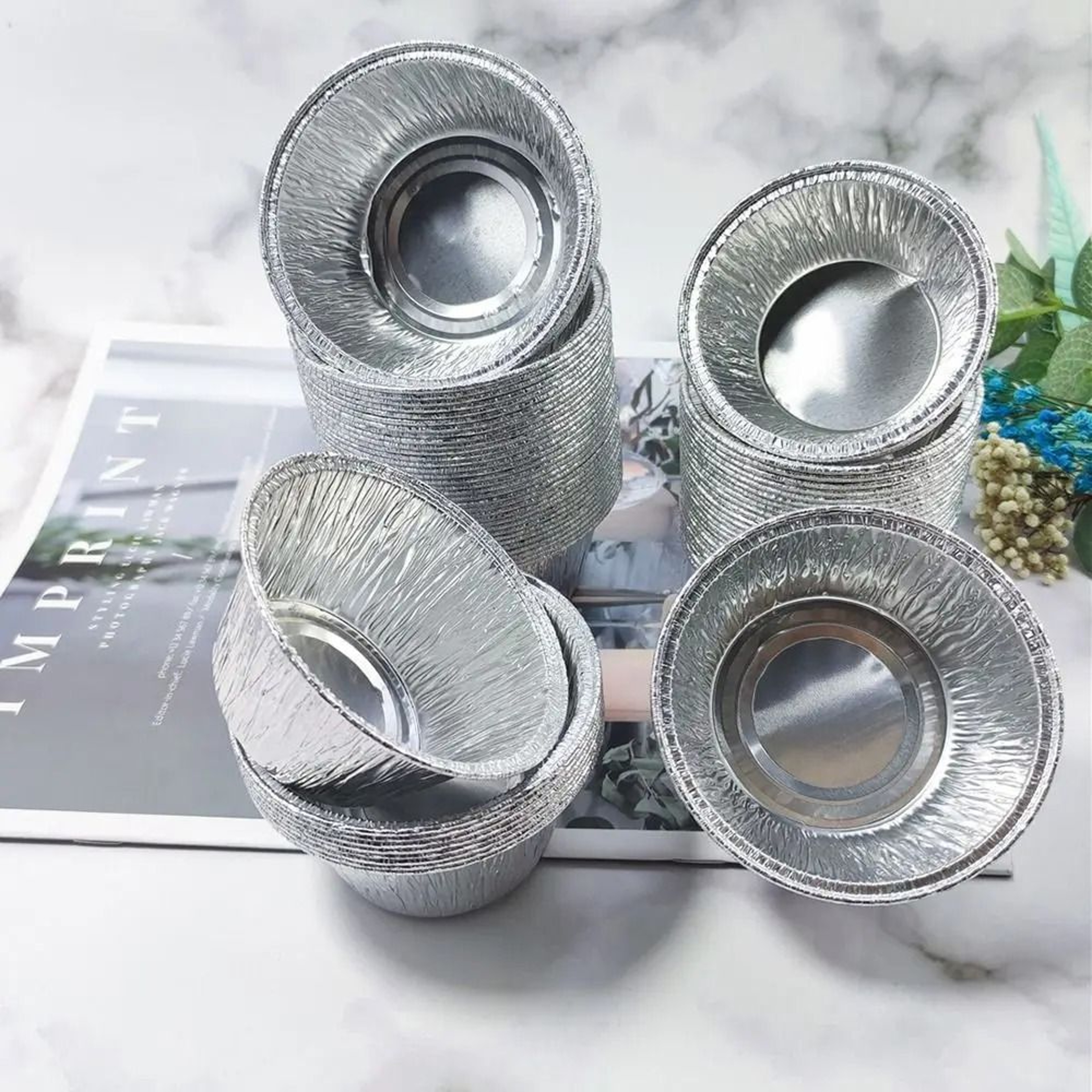 Foil Cupcake Liners 50 Pack  NonStick Muffin Baking Cups  HighYield Culinary Interaction Hub 2