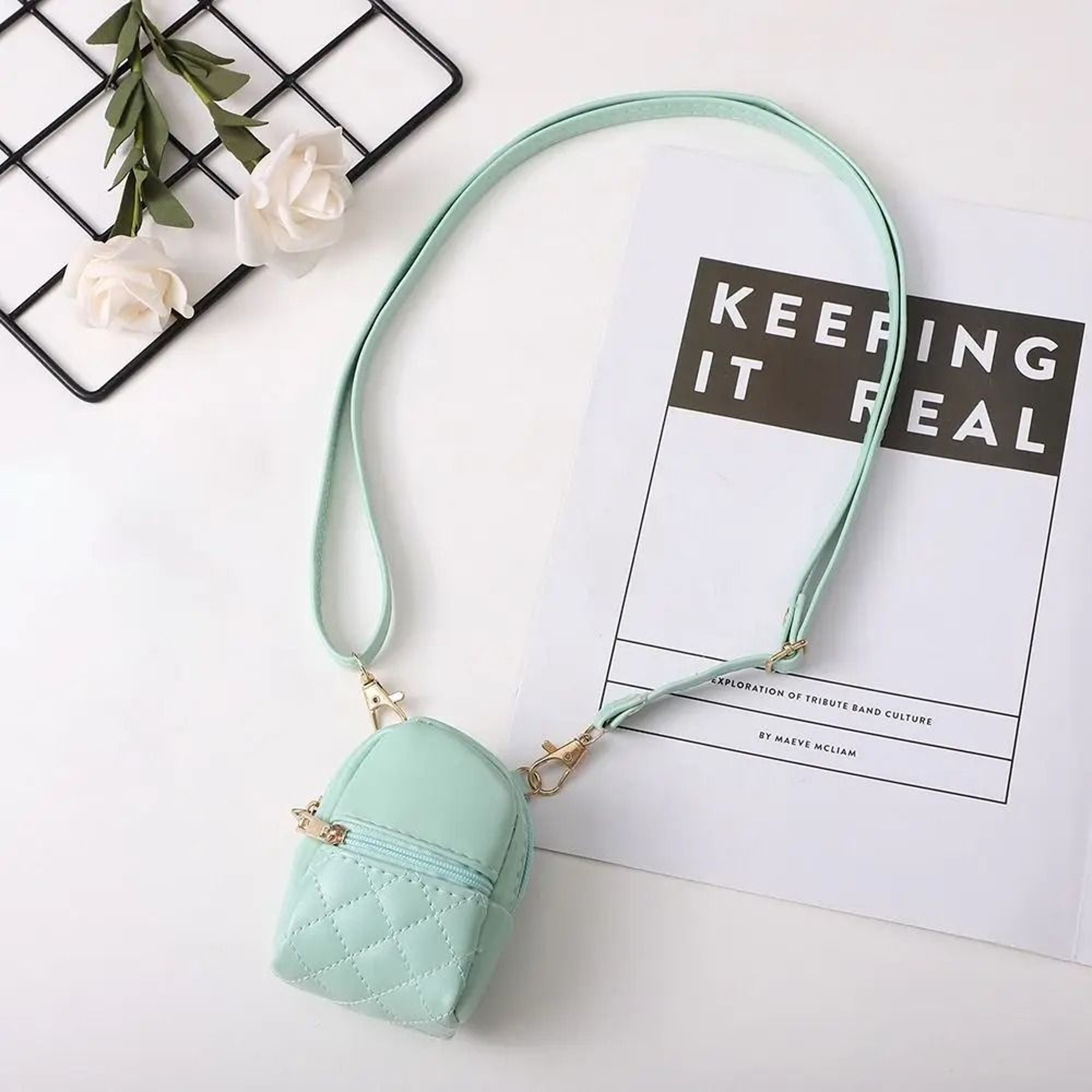 Portable PU Leather Coin Purse  Mini Crossbody Makeup Bag  HighYield Accessory Interaction Hub 10