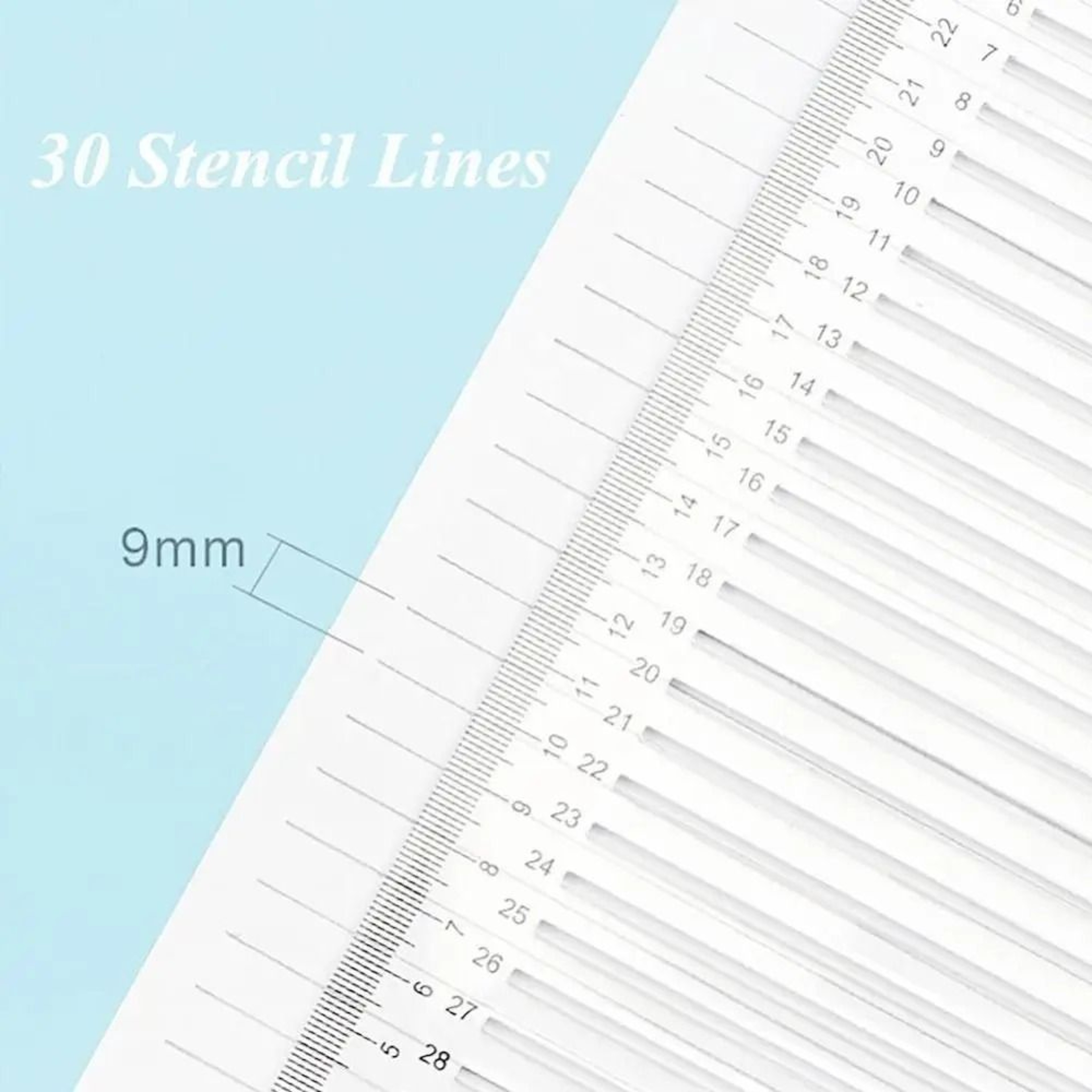 Calligraphy Stencil Ruler  Transparent StraightLine Template  HighYield Calligraphic Interaction Hu 4