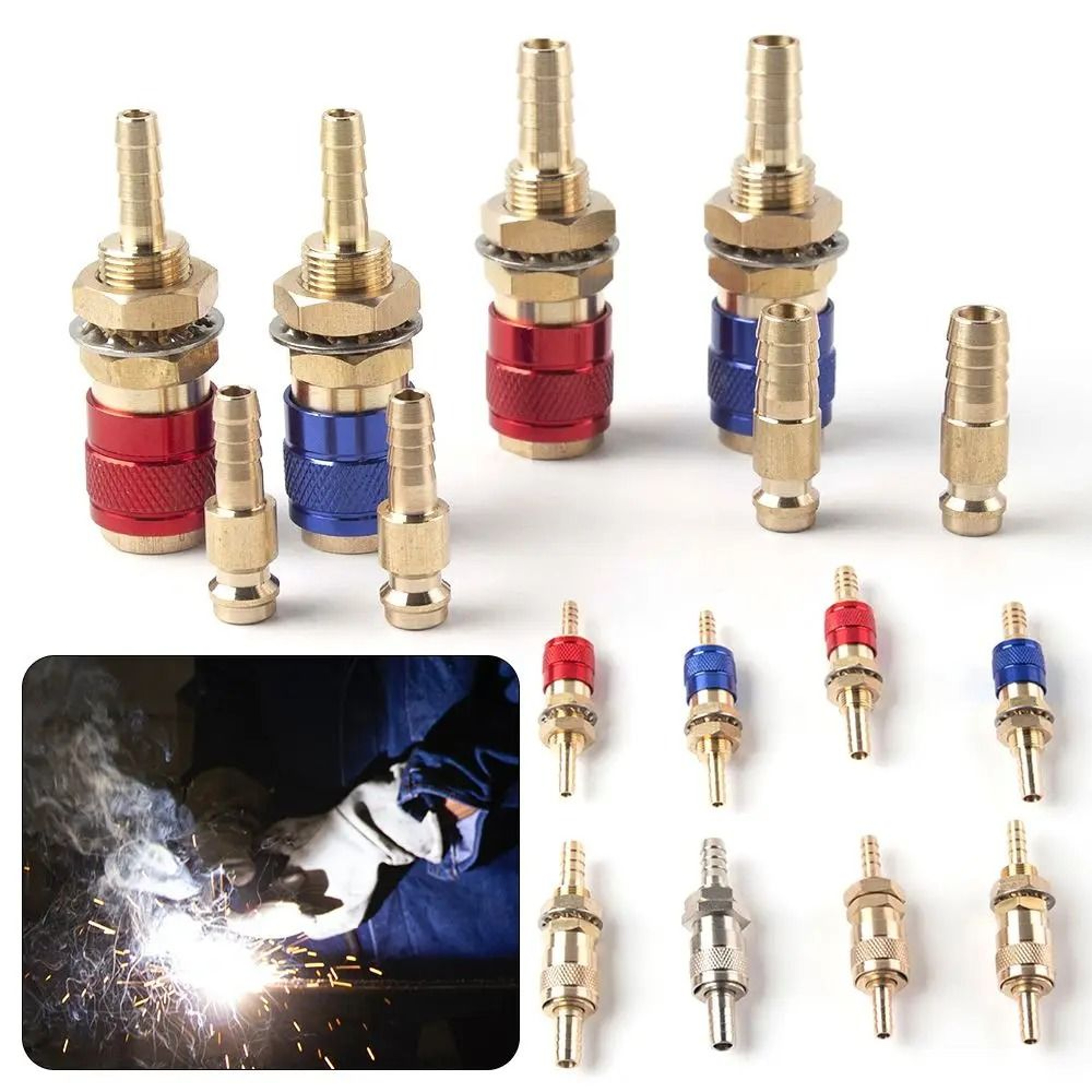 Welding Machine Quick Fitting Adapter  M6M8 WaterCooled Connector  HighYield Industrial Interaction 0