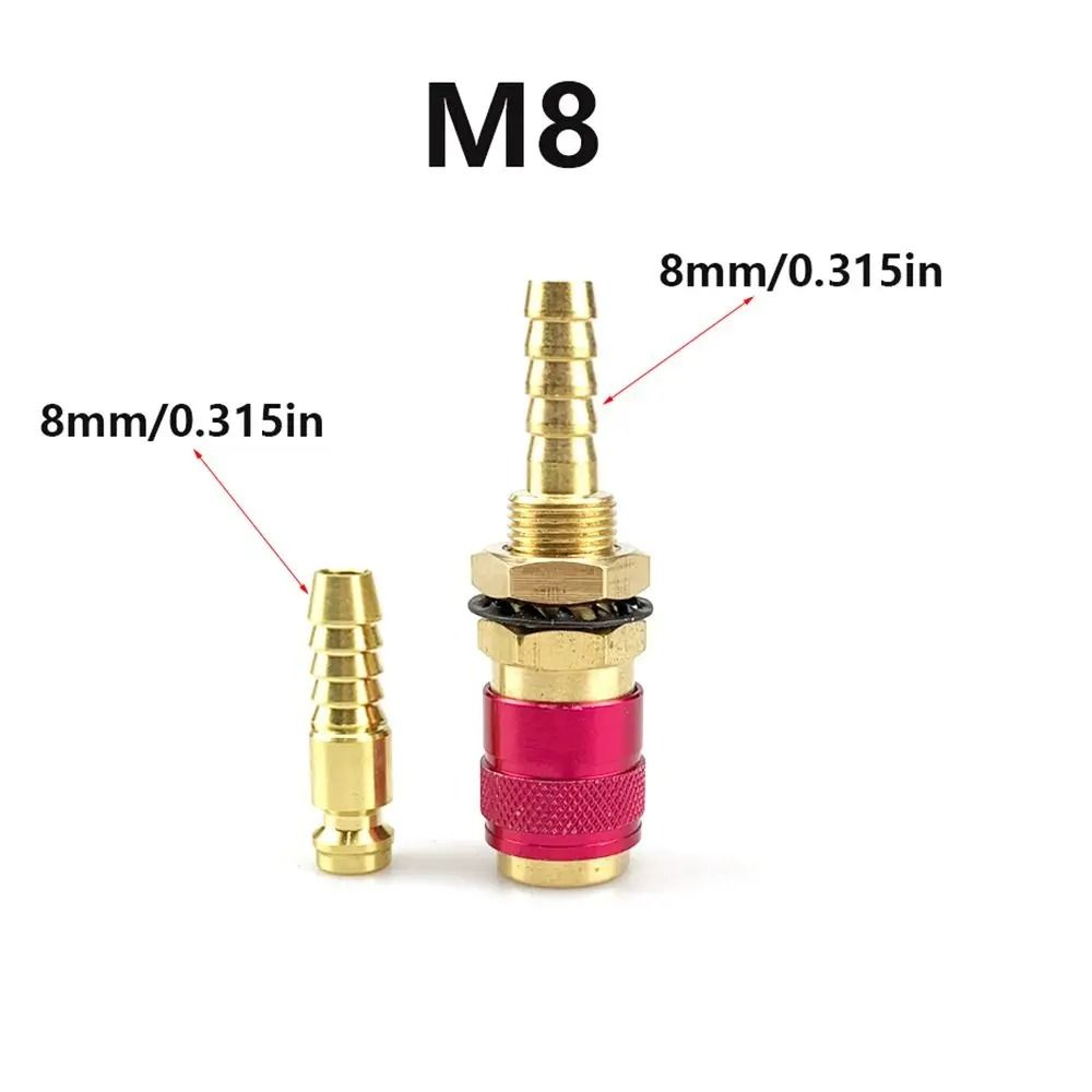 Welding Machine Quick Fitting Adapter  M6M8 WaterCooled Connector  HighYield Industrial Interaction 3