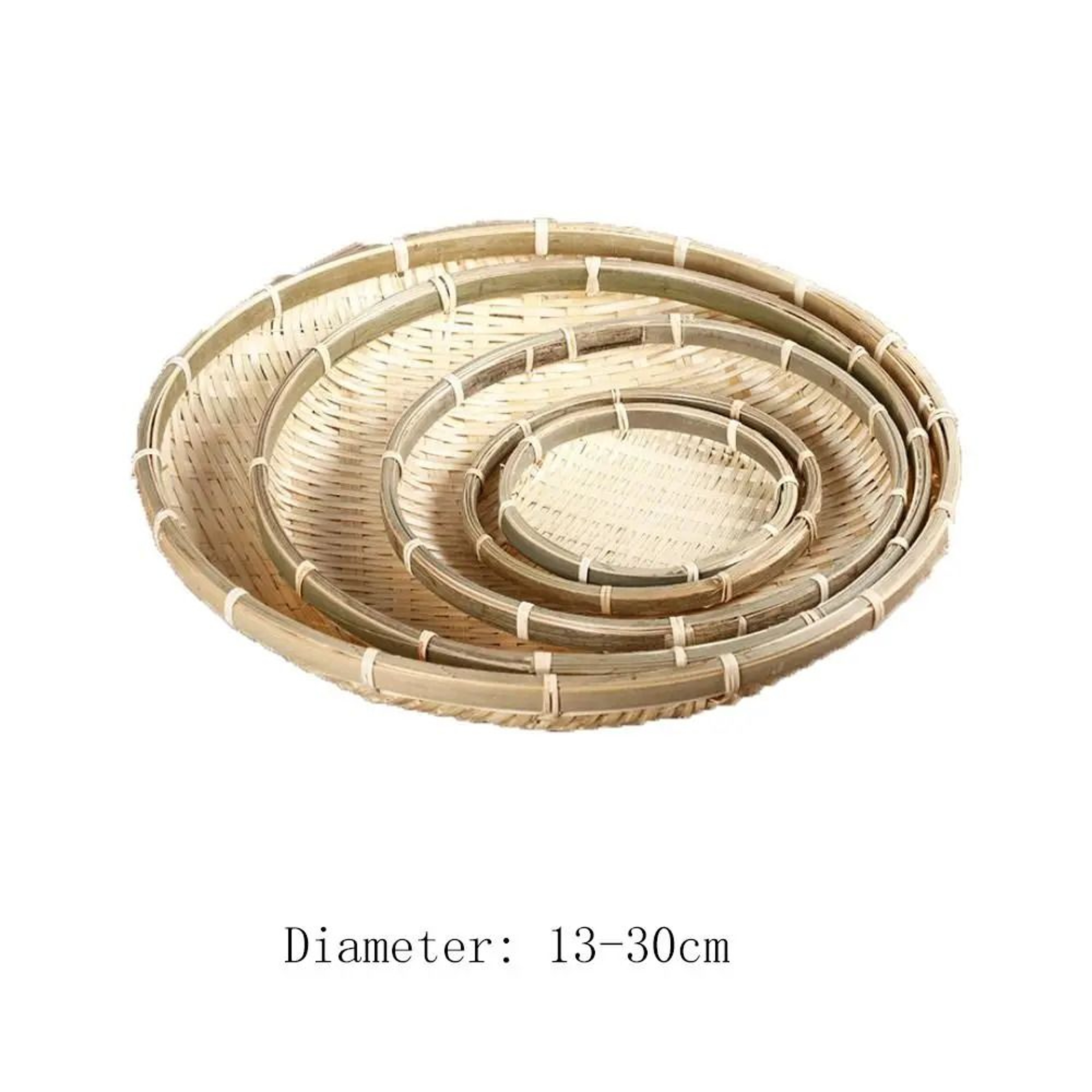 Woven Bamboo Tray Basket  Handmade Wicker Bread Server  HighYield Culinary Interaction Hub 5