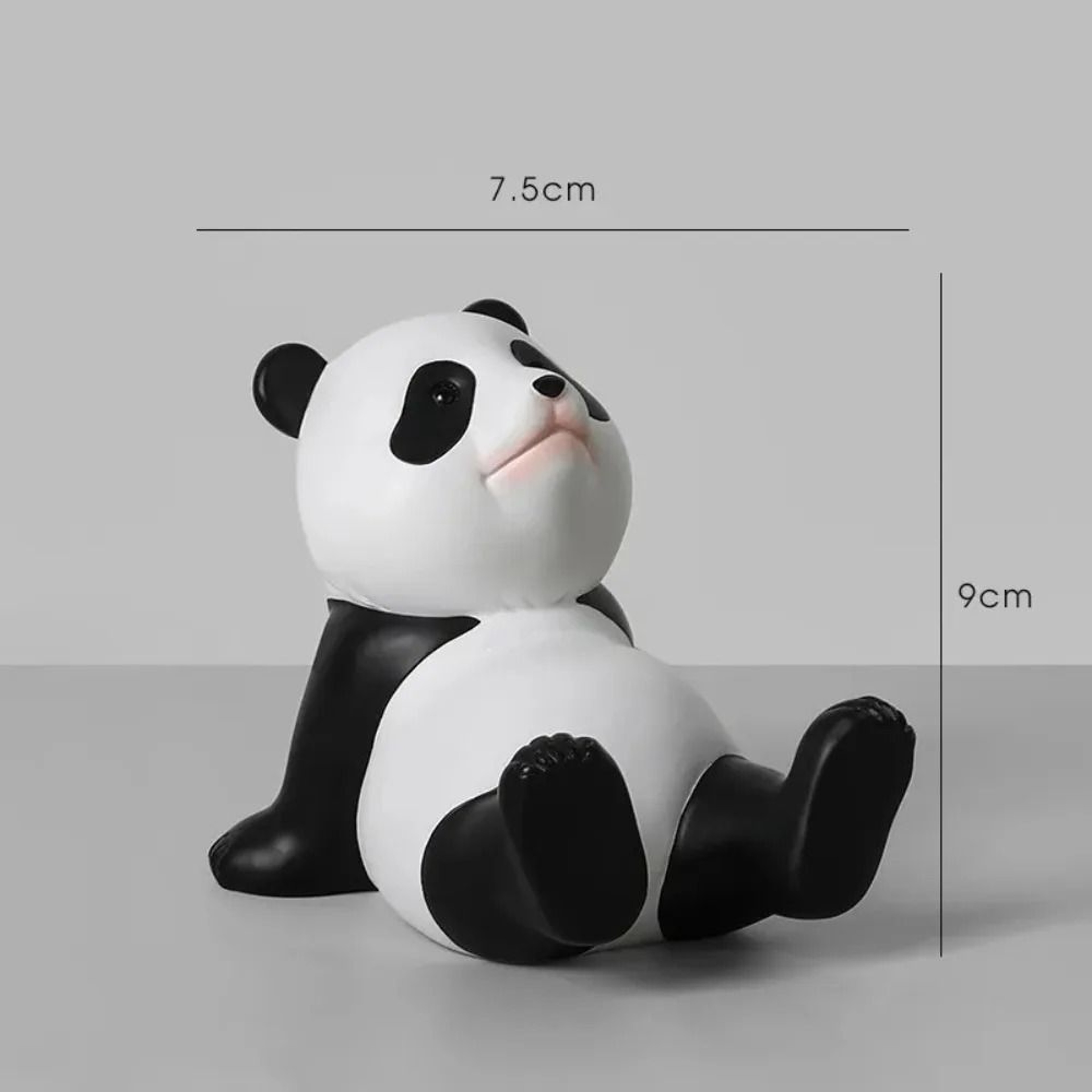 Panda Mobile Phone Stand  Modern Resin Sculpture Statue  HighYield Desktop Interaction Hub 5