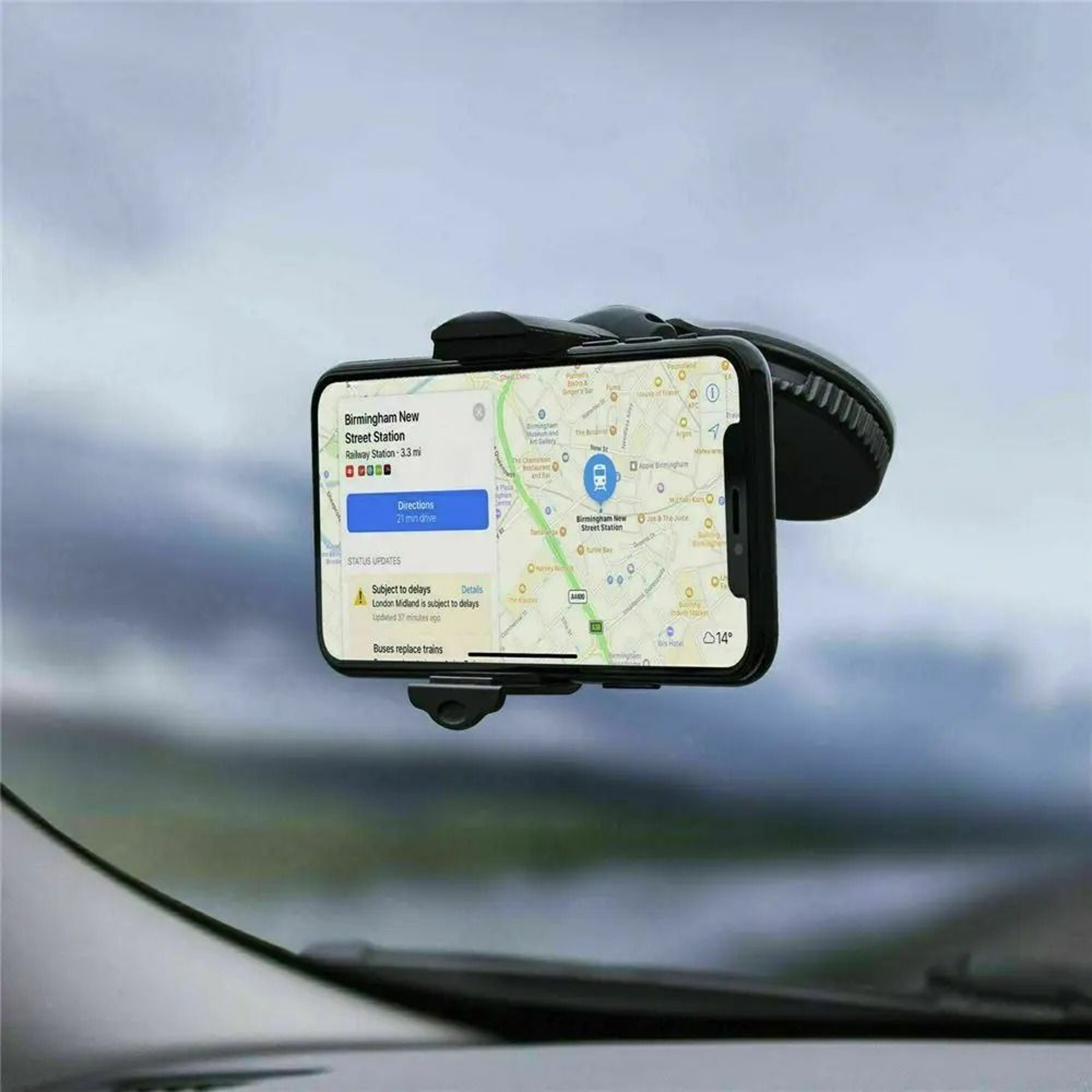 Dashboard Silicone Suction Mount  Windscreen Smartphone Holder  HighYield Mobile Interaction Hub 3