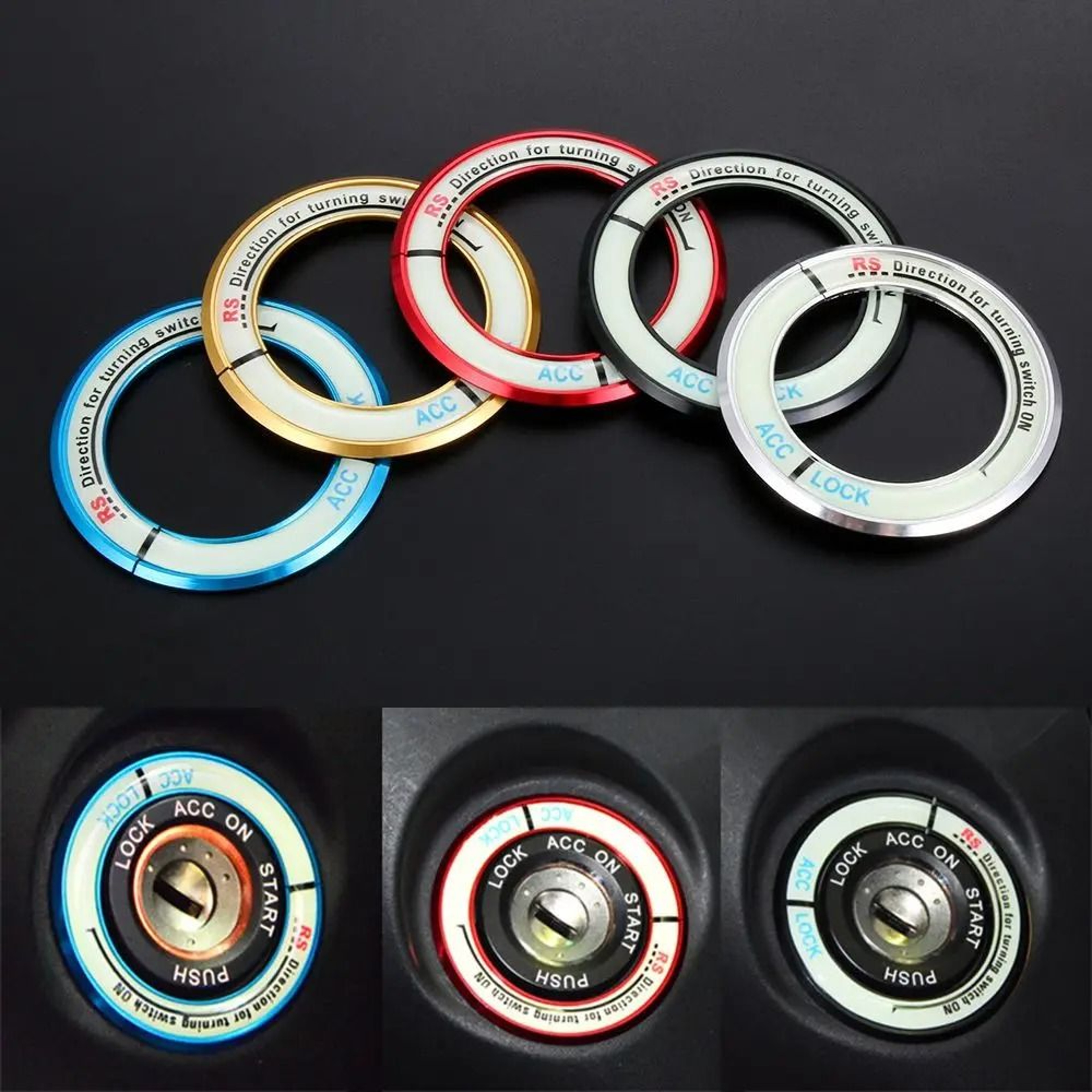 Luminous Ignition Switch Cover  Toyota Corolla  Levin Glow Ring  HighYield Automotive Interaction H 3