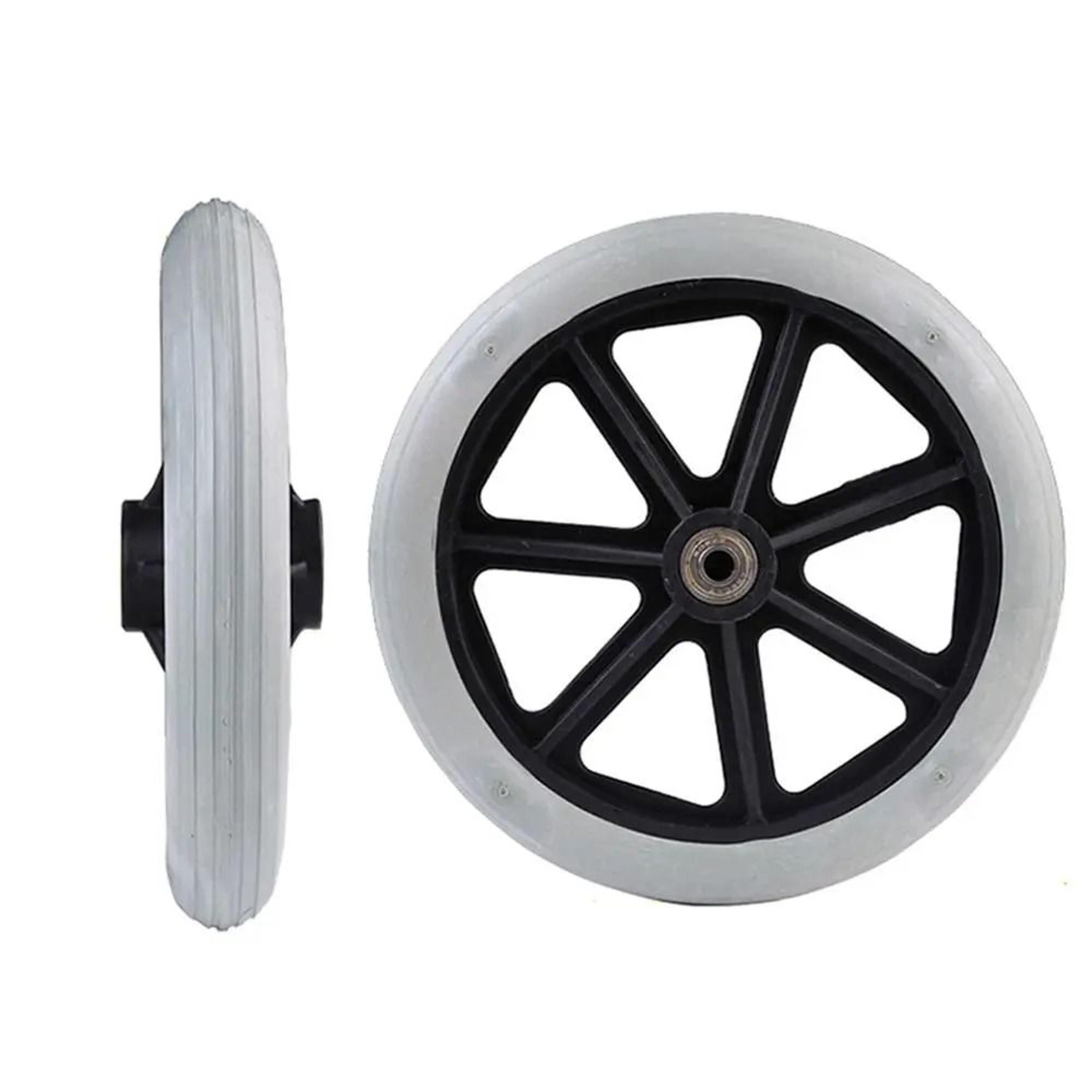 Wheelchair Front Castor Wheels  HeavyDuty Solid Tire Replacement  HighYield Logistical Interaction  13