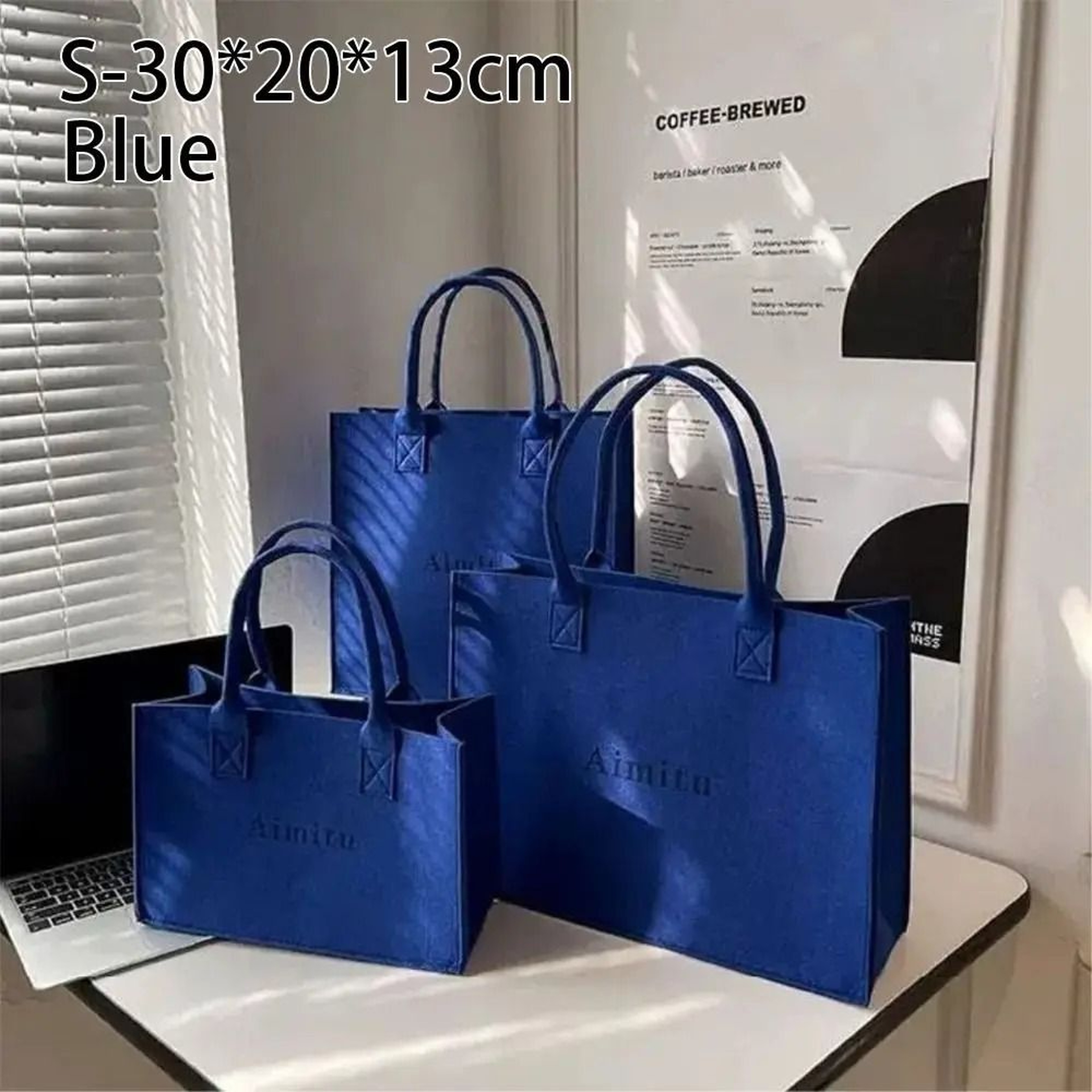 Felt Shoulder Bag  Simple Large Capacity Crossbody  HighYield Logistical Interaction Hub 6