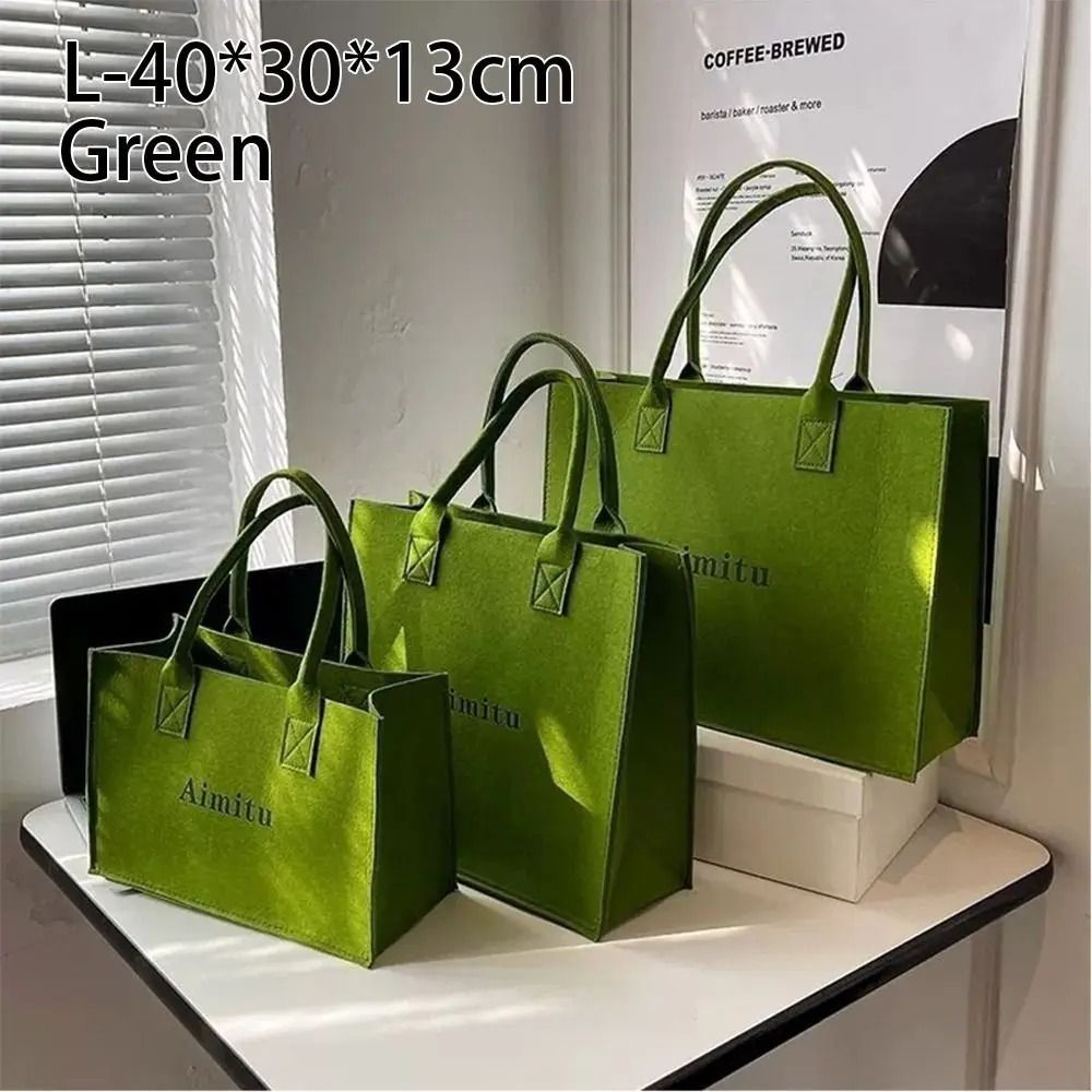 Felt Shoulder Bag  Simple Large Capacity Crossbody  HighYield Logistical Interaction Hub 12
